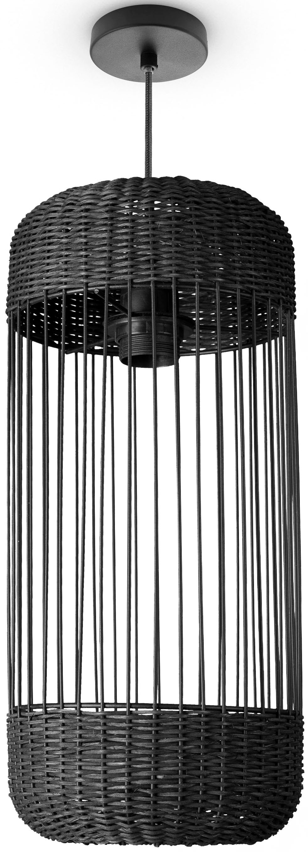 Rustikal Lampe Esszimmer Boho Home Rattan Zylinder | Pendelleuchte E27 Paco »PUSTA«, BAUR Pendelleuchte