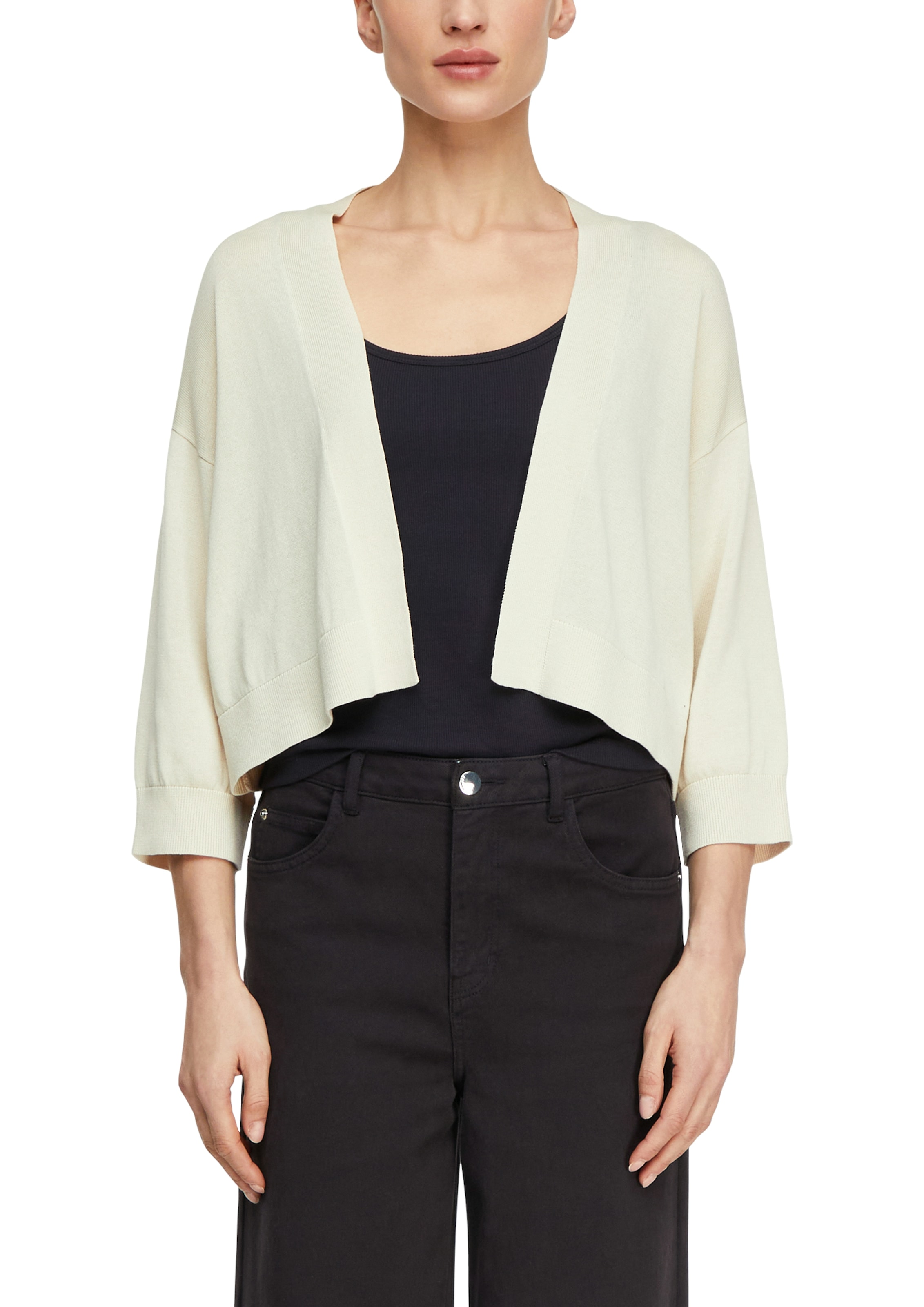 Comma Strickjacke mit Bündchen günstig online kaufen