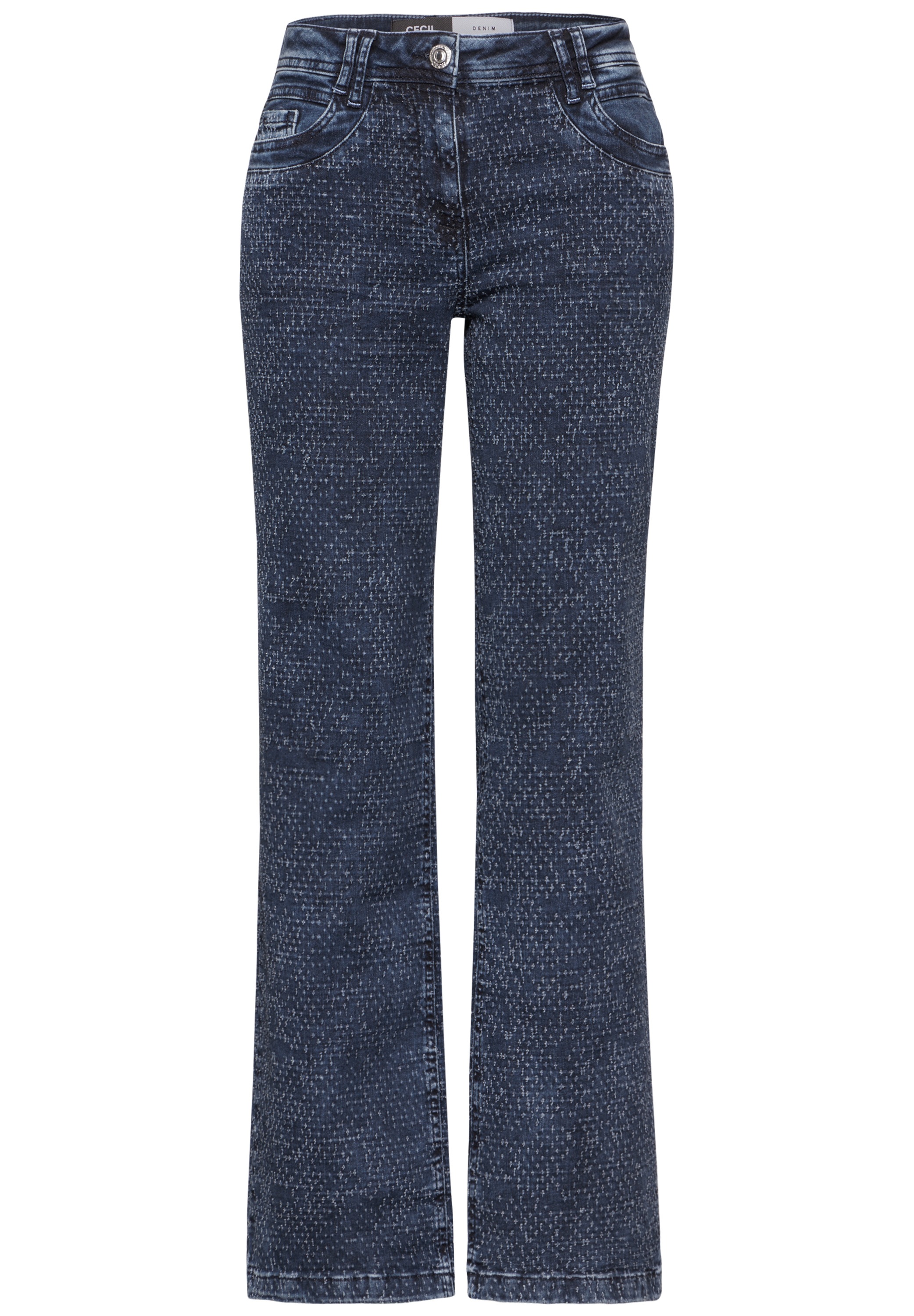 Cecil Gerade Jeans, High Waist