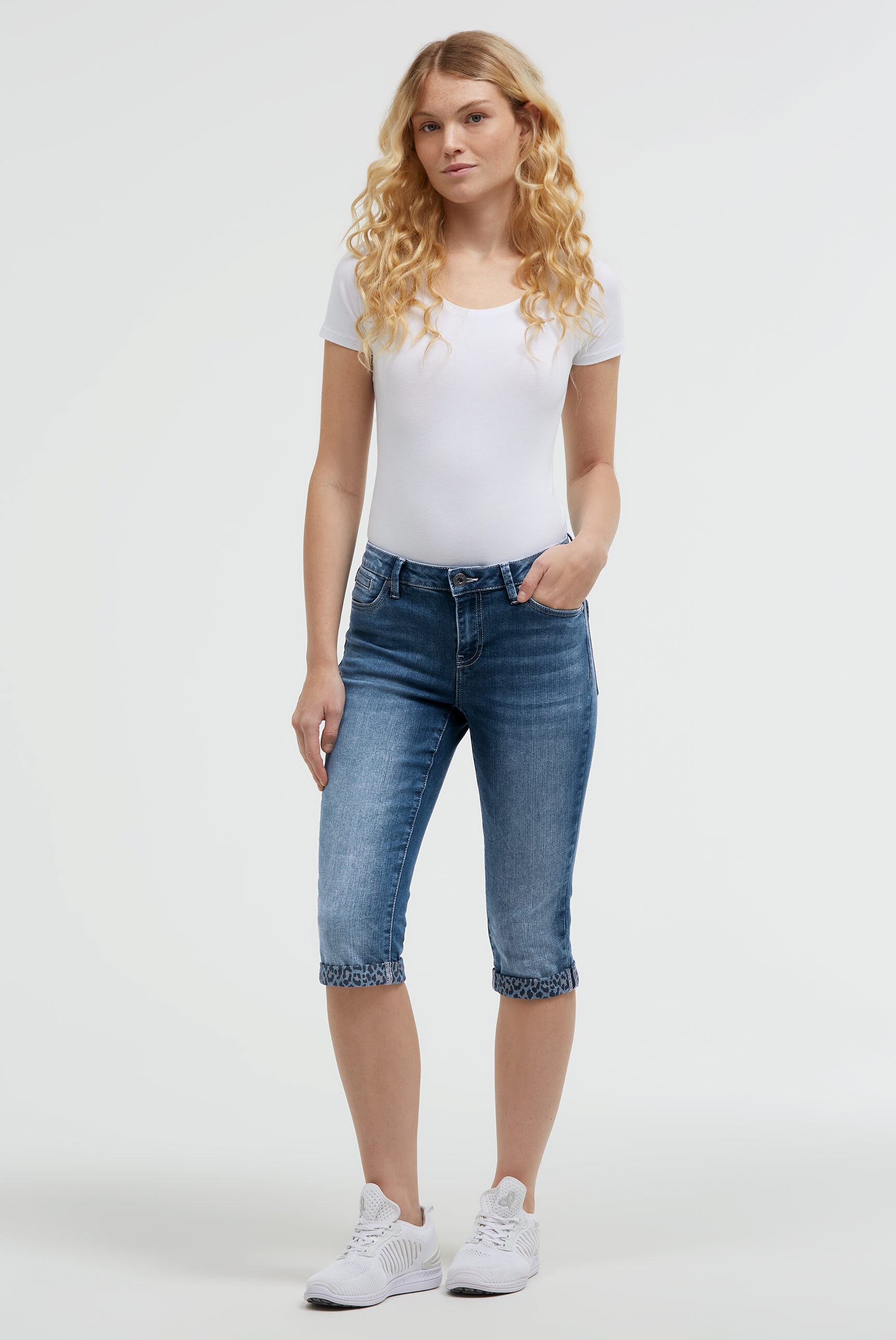 SOCCX Regular-fit-Jeans mit Turn-Up Saum
