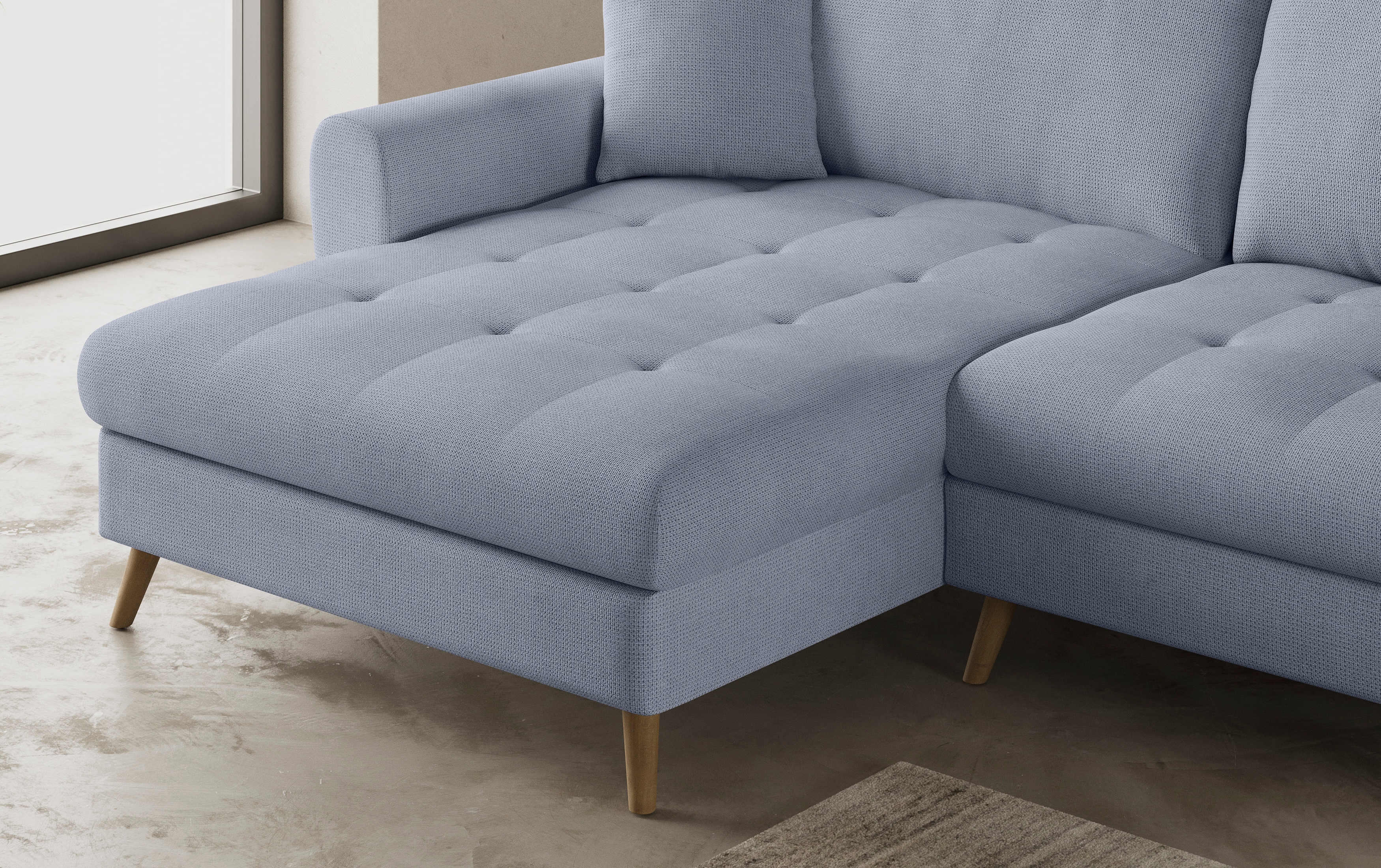 Thumbnail - Mr. Couch Ecksofa "Blackburn II L-Form" Wahlweise mit Kaltschaumpolsterung bis 140 kg belastbar
