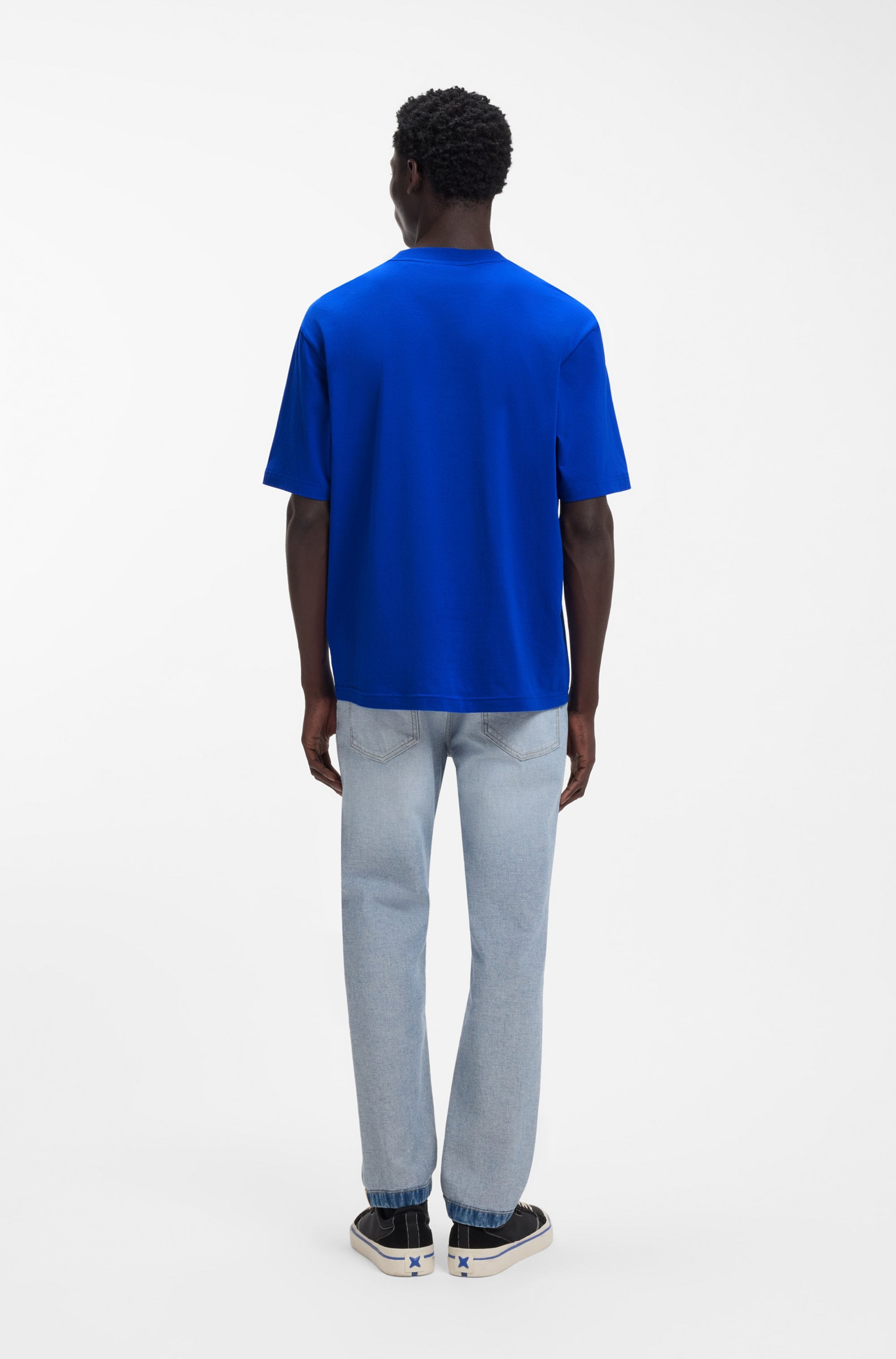 HUGO Blue T-Shirt Regular Fit, Hugo-Print