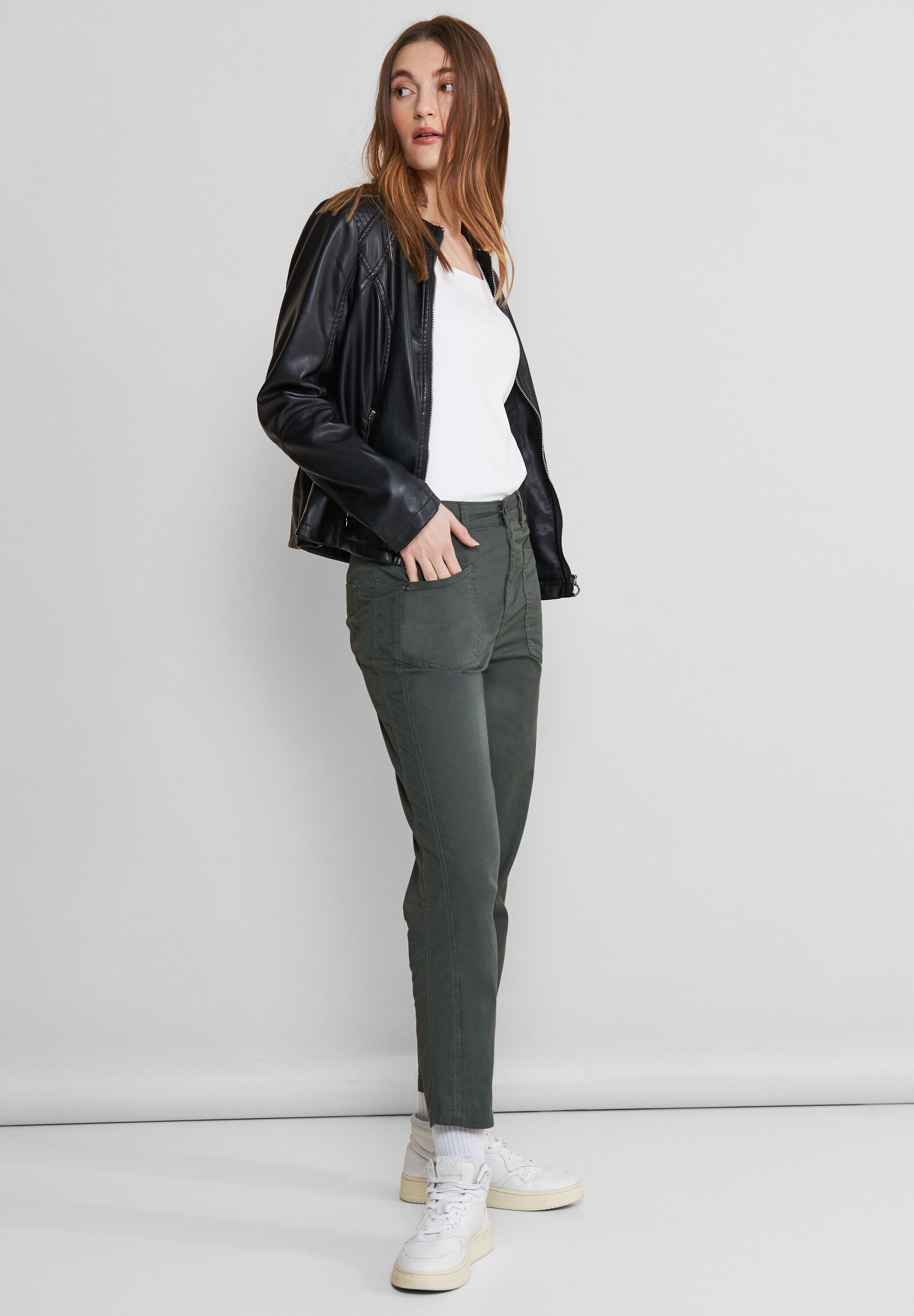STREET ONE Cargohose, High Waist