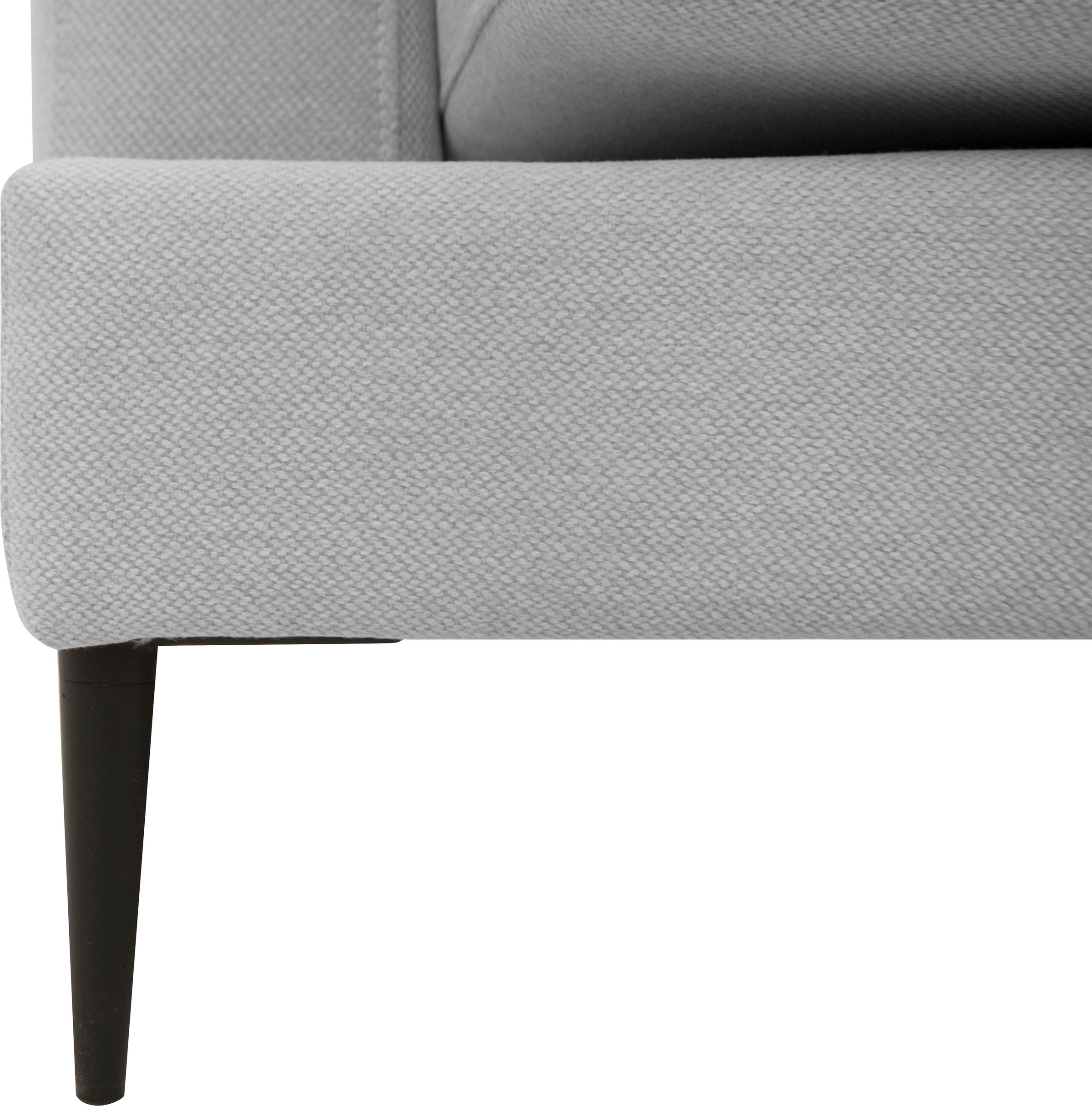 Leonique 2-Sitzer »Cozy elegantes Designsofa, Maße B/T/H: 151/97/80 cm«, mit losen Kissen und Metallbeinen
