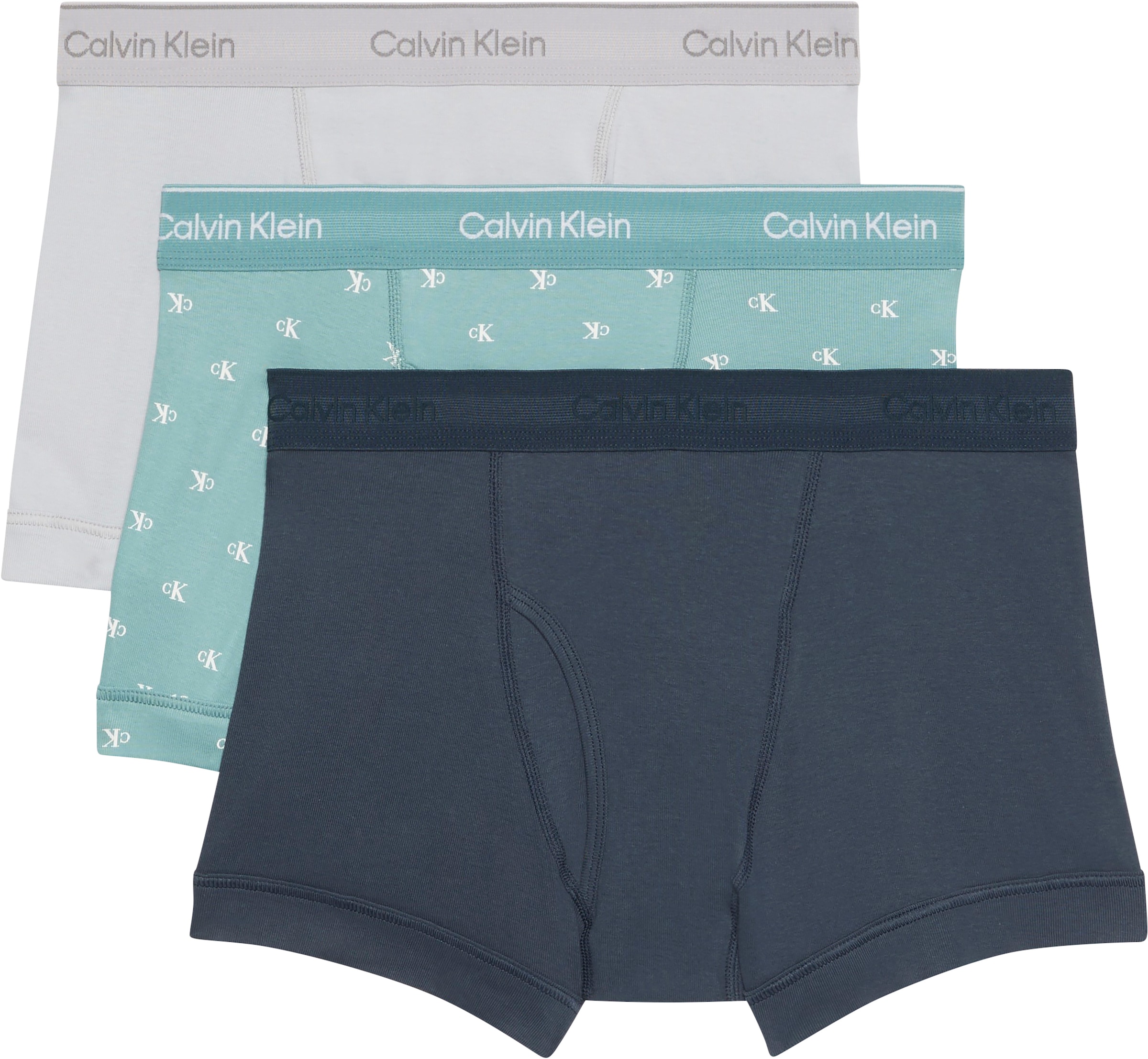 Calvin Klein Underwear "TRUNK 3PK" Packung, 3er-Pack, mit Logo-Elastikbund