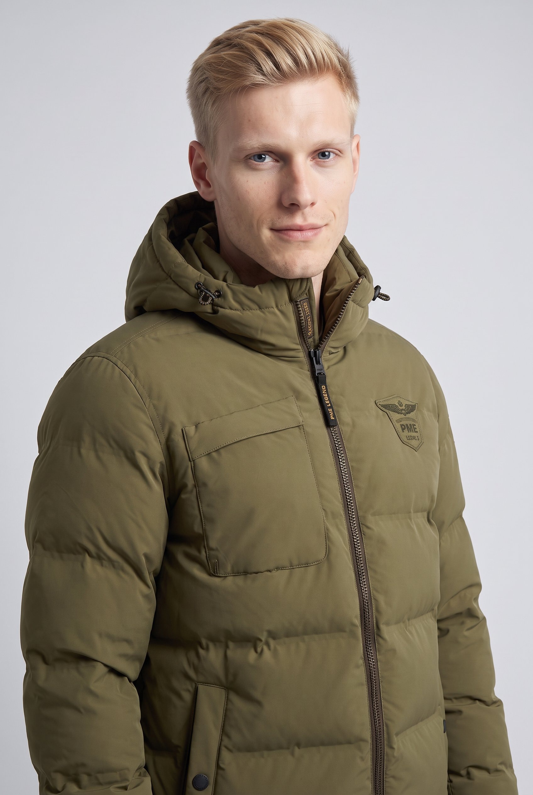 PME LEGEND Winterjacke »AIRSHIP Mach6« mit Kapuze /Pufferjacke - winddicht, atmungsaktiv & wärmend