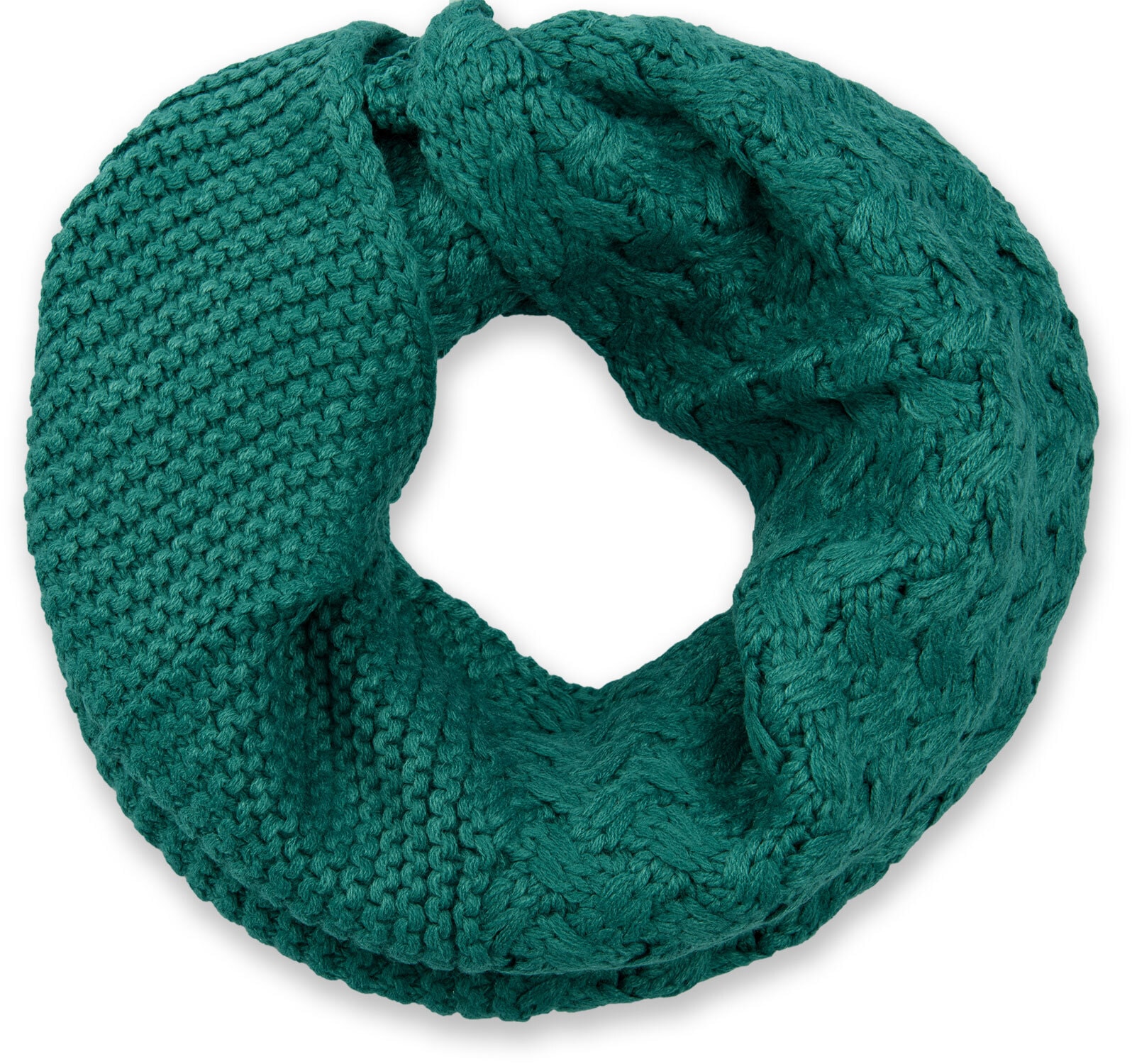 styleBREAKER Strickschal "Strick Loop mit Mustermix" 1 Stk.