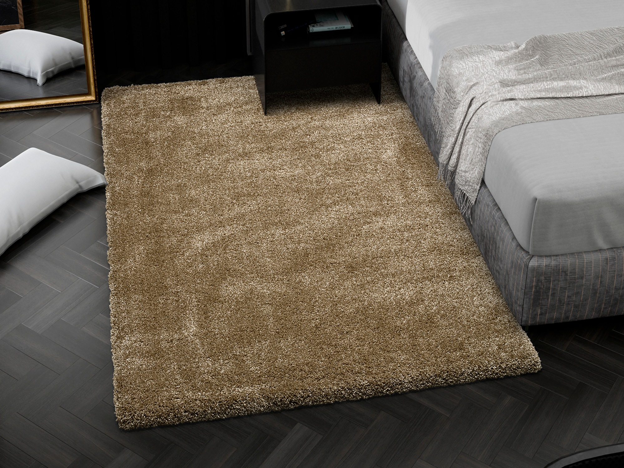 OCI DIE TEPPICHMARKE 1100000002199 "MONTIS" rechteckig 45 mm Höhe uni, Langflor, Shaggy, auch in rund, quadratisch und Läufer erhältlich