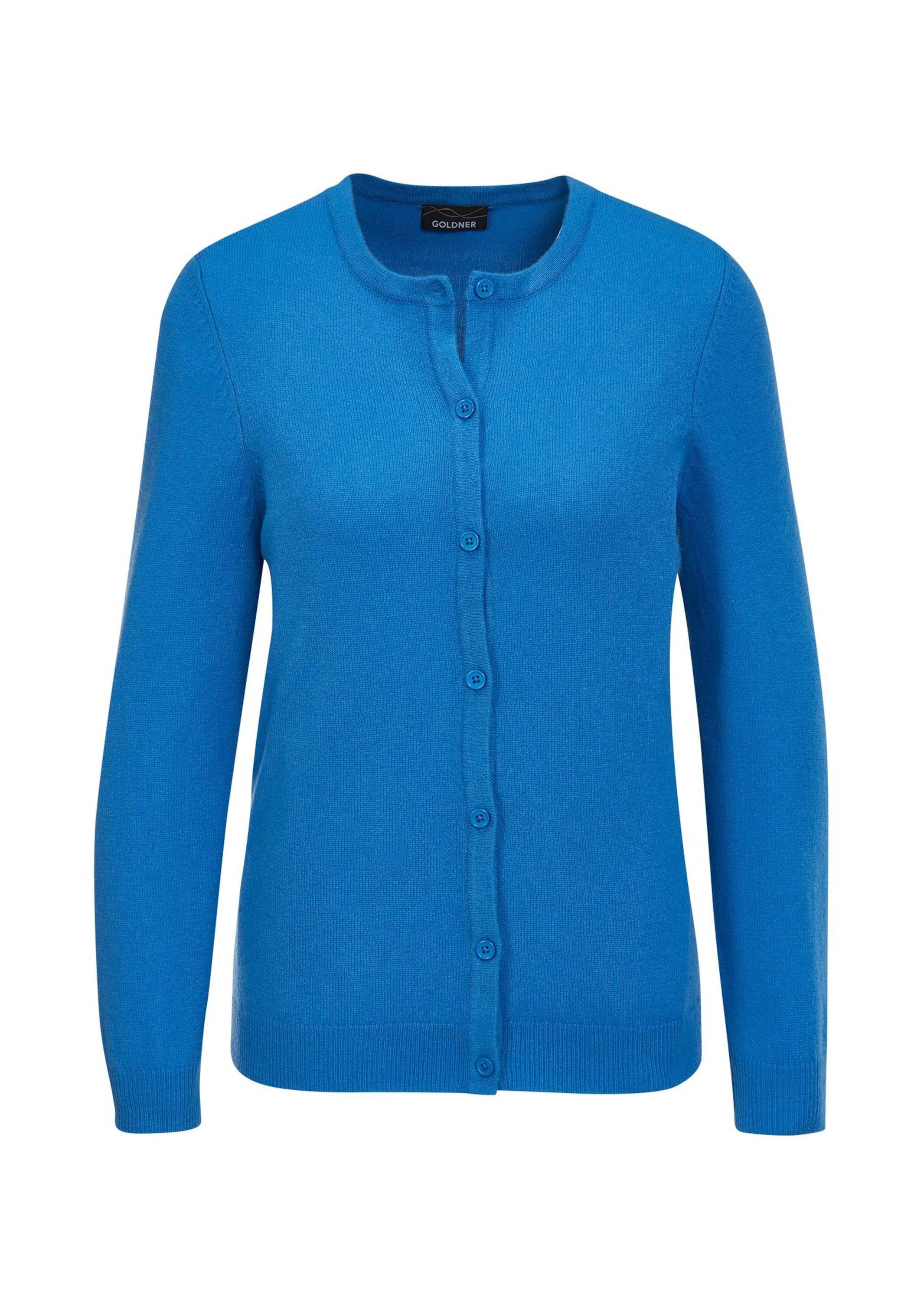 GOLDNER "Kuschelweiche Kaschmir-Strickjacke mit Rundhals" Ohne