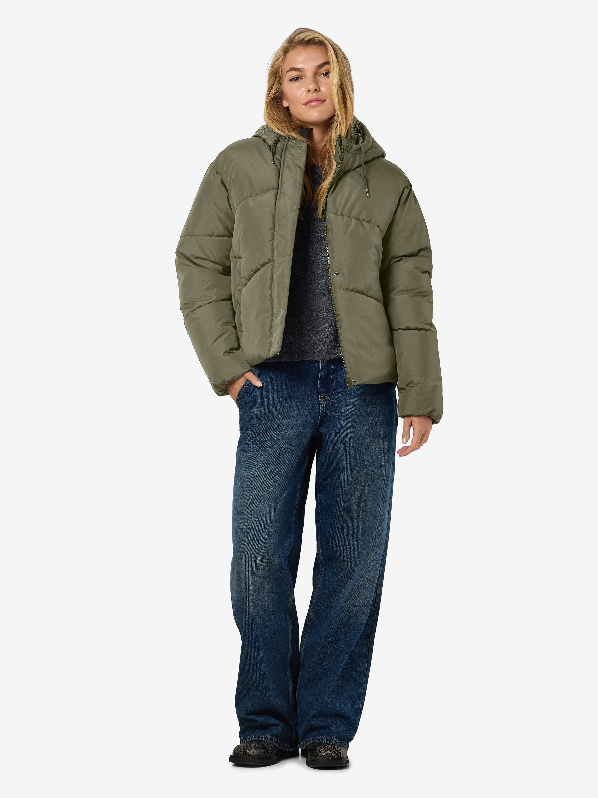 Thumbnail - Noisy may Steppjacke "NMTENNA L/S SHORT JACKET NOOS" mit Kapuze