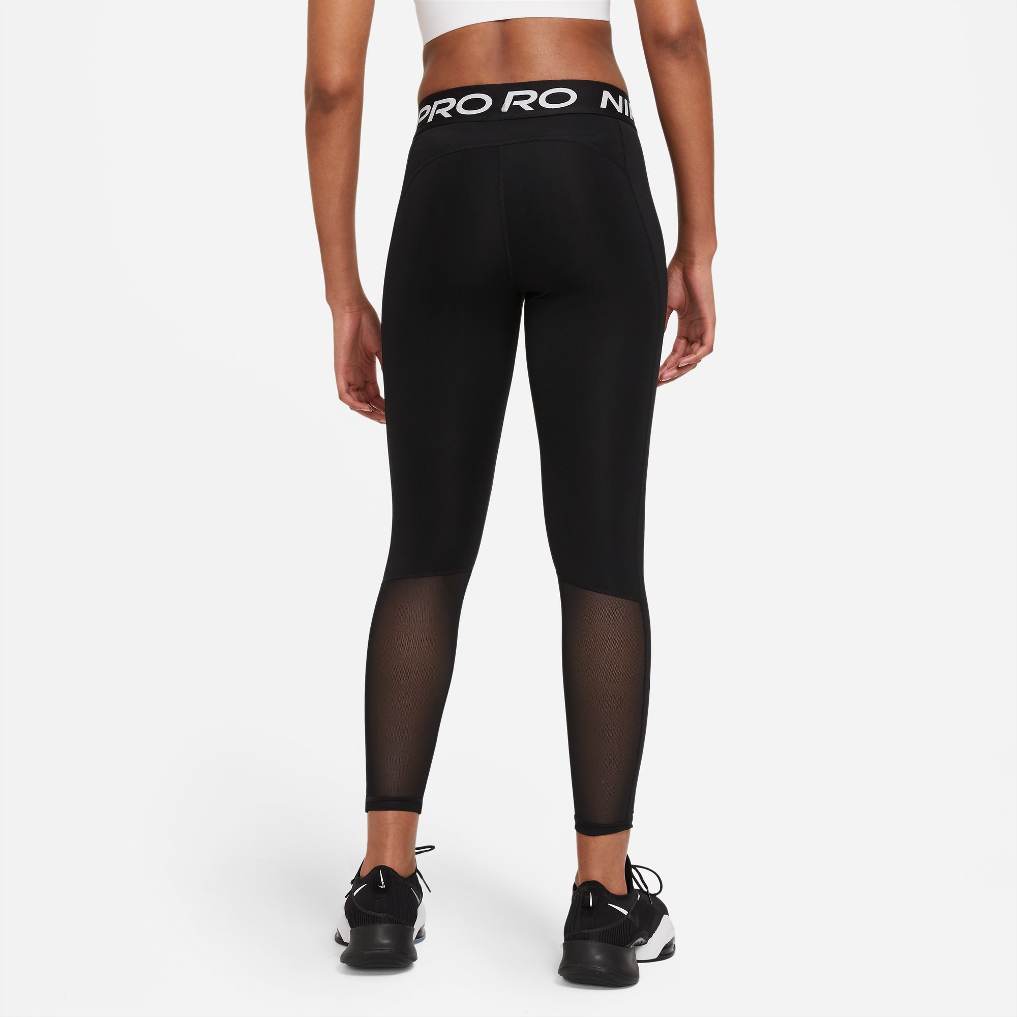 Nike Trainingstights "PRO WOMENS MID-RISE MESH-PANELED LEGGINGS" günstig online kaufen