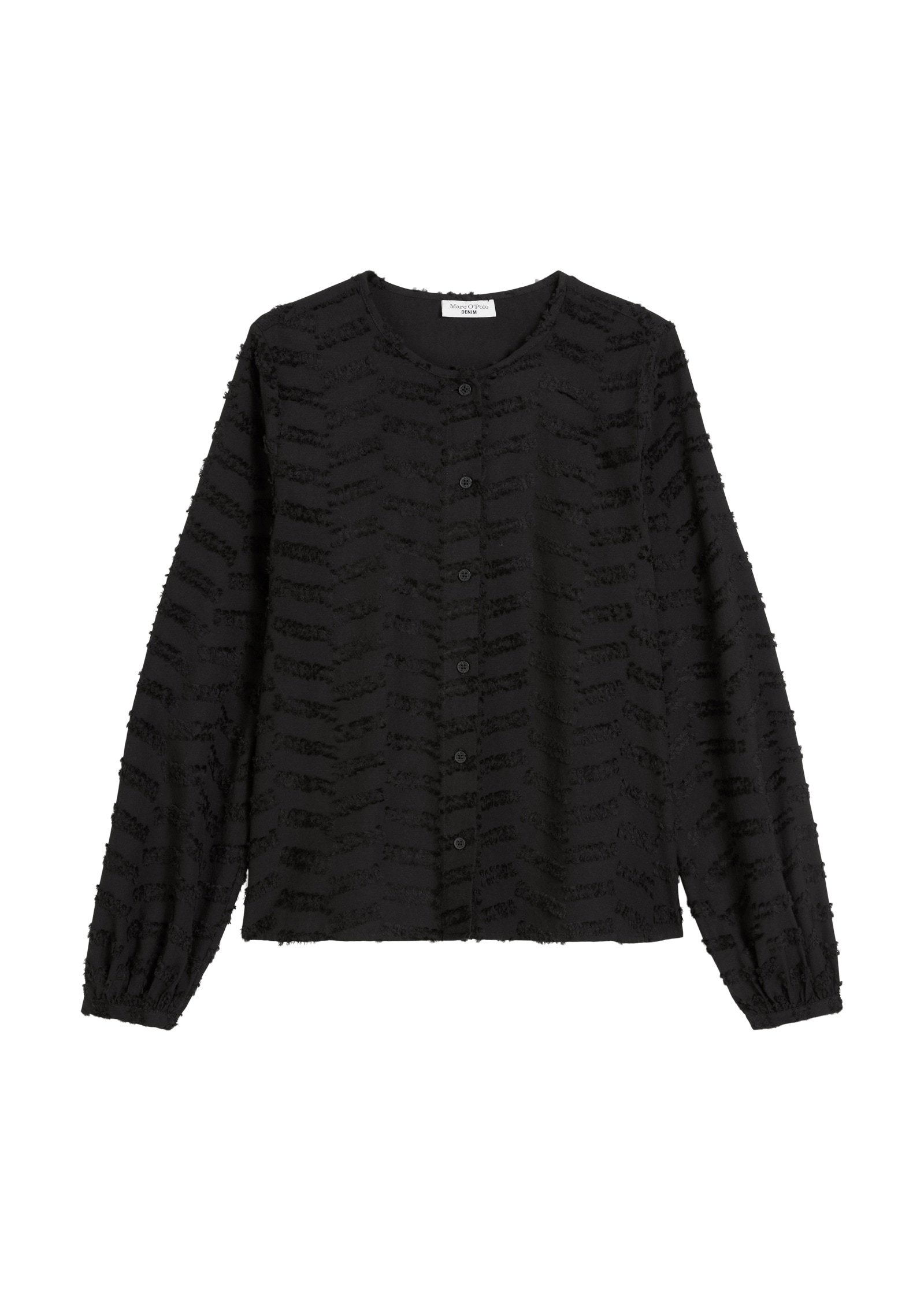 Marc O'Polo DENIM Langarmbluse »aus Baumwoll-Fil Coupé«