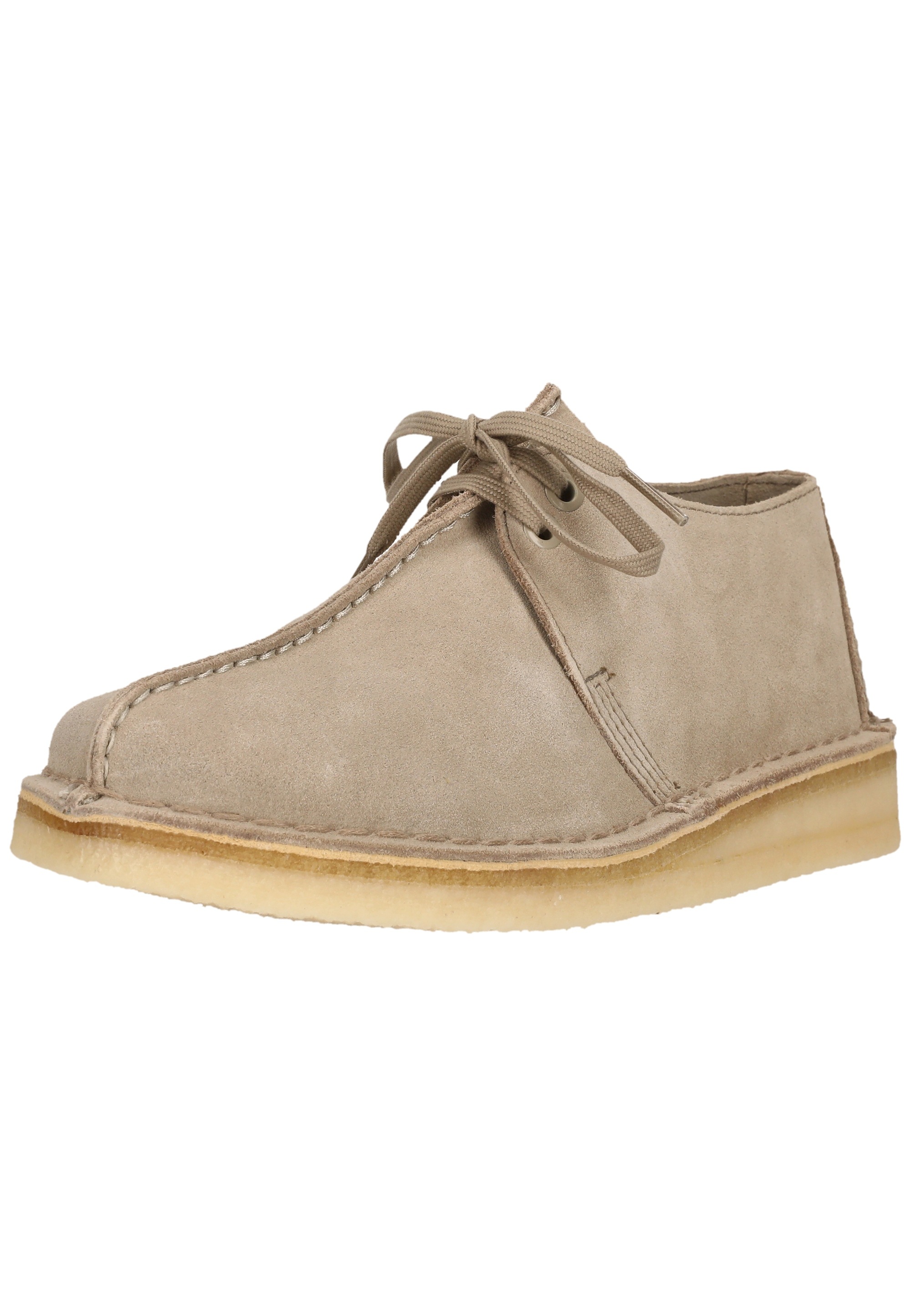 Clarks Schnürschuh "Desert Trek. Sand Suede" mit ikonischer Sohle