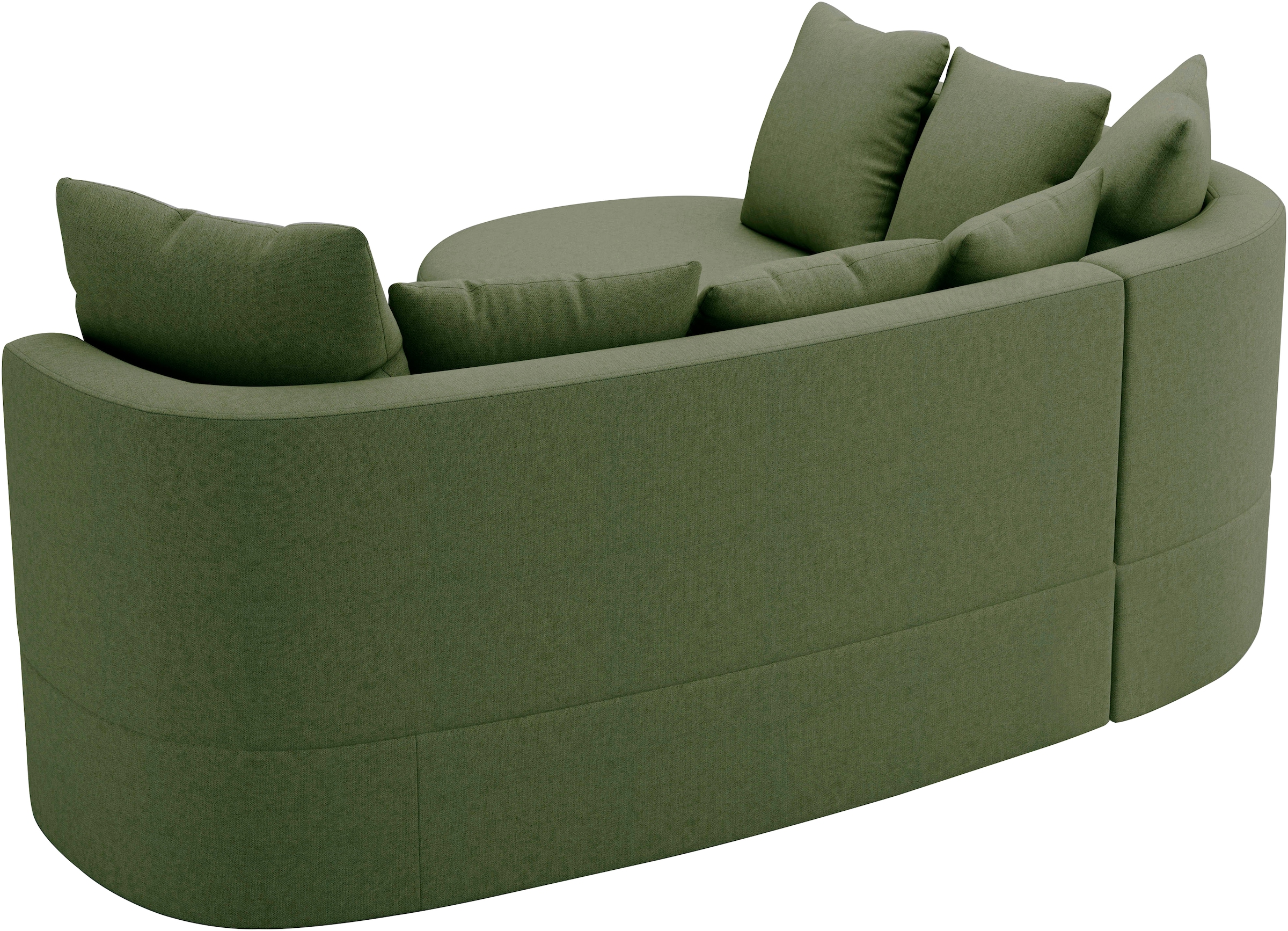sit&more Ecksofa »Samba L-Form«, moderne organische Form, inkl. 7 loser Rückenkissen