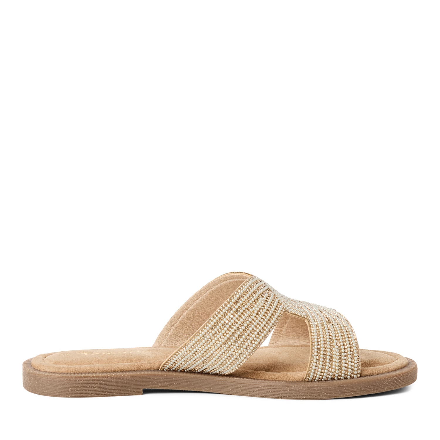 Tamaris Pantolette  Sommerschuh, Schlupfschuh, Flats mit Schmucksteine