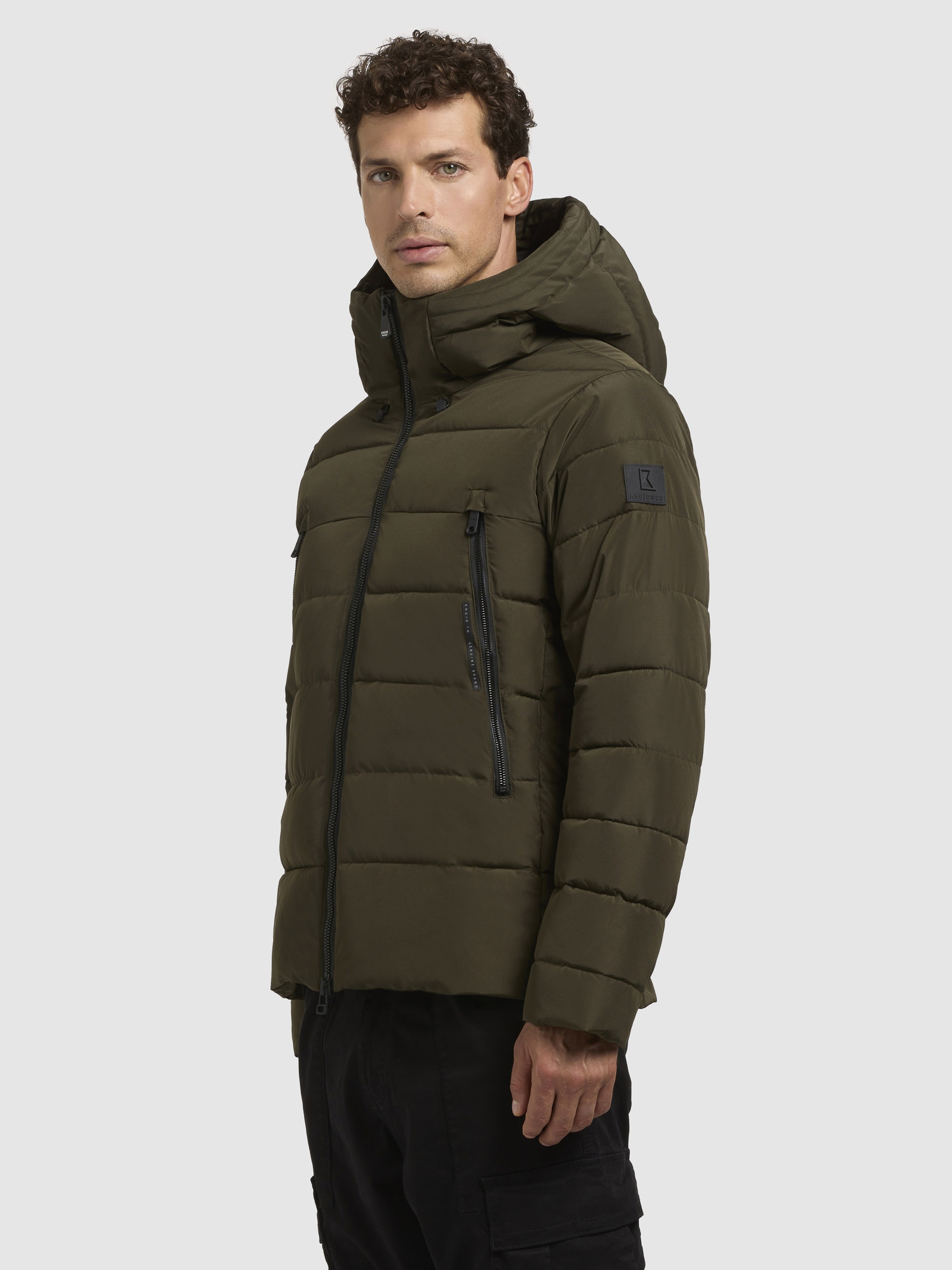 khujo Steppjacke »WOU«, mit Kapuze