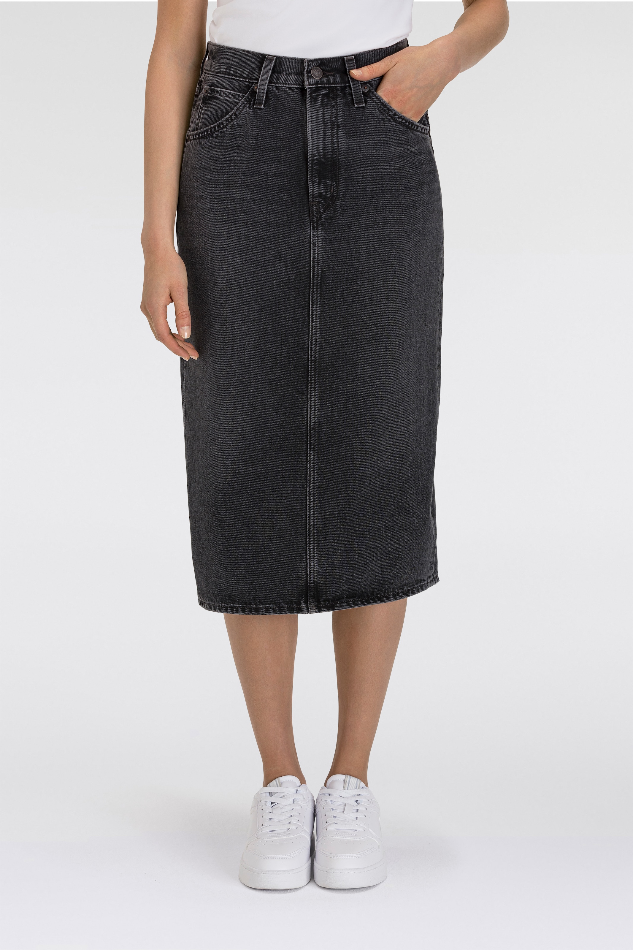 Levi's® Jeansrock »HR BACK SLIT SKIR«, mit Schlitz hinten