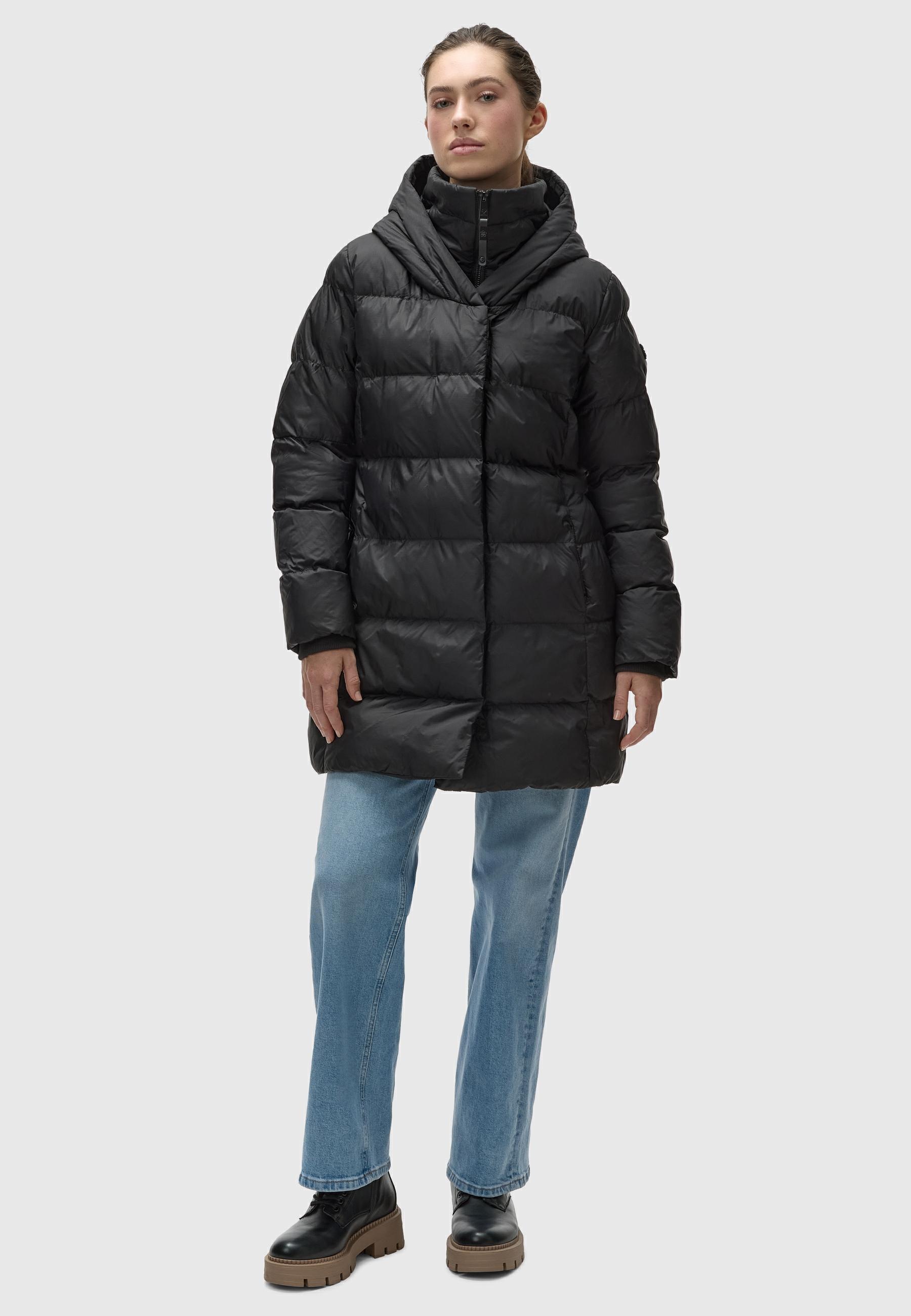 Ragwear Kurzmantel »Niara«, stylischer, gesteppter Wintermantel mit gefütterter Kapuze