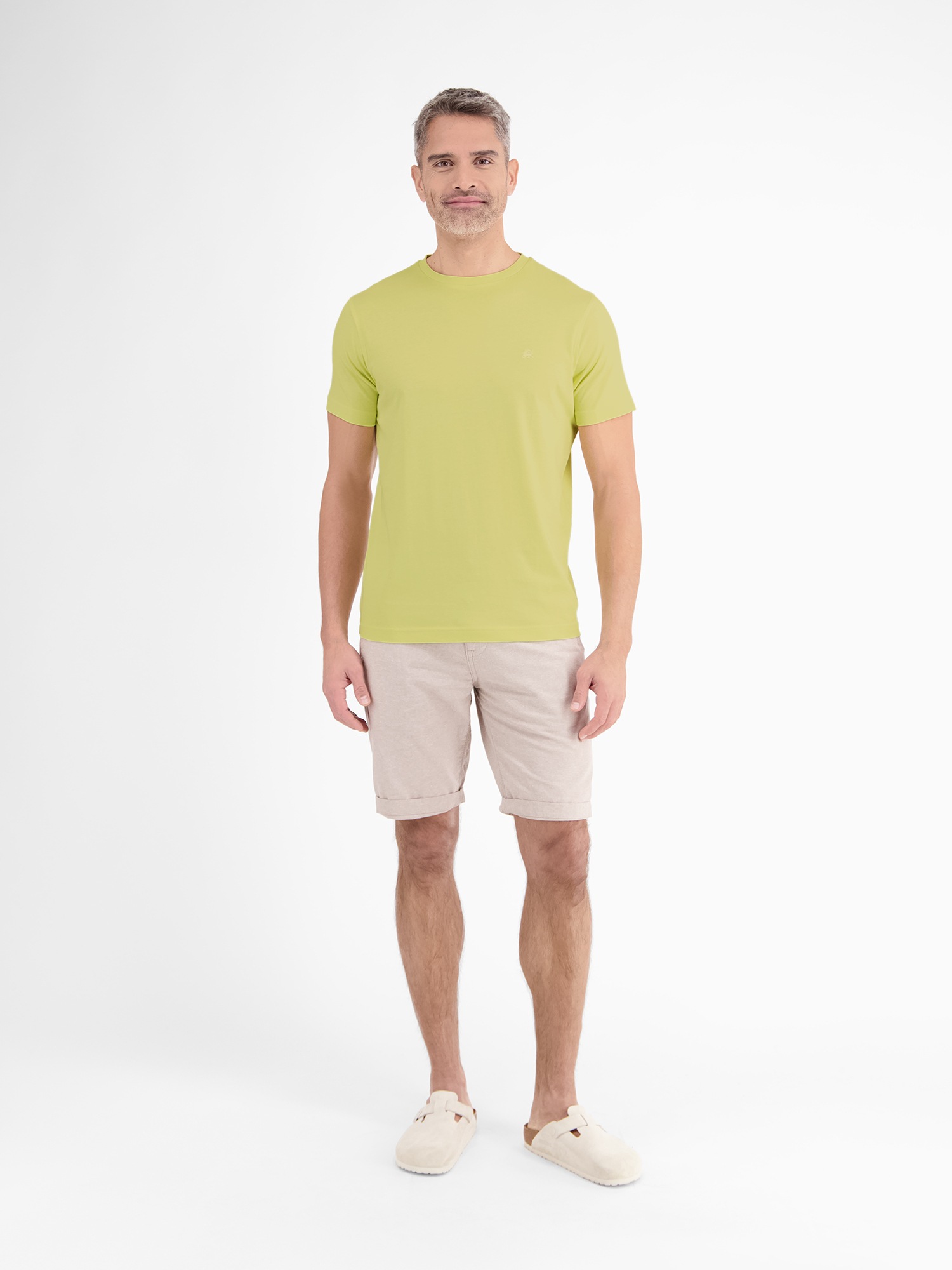LERROS T-Shirt »LERROS Basic T-Shirt mit Logostitch«