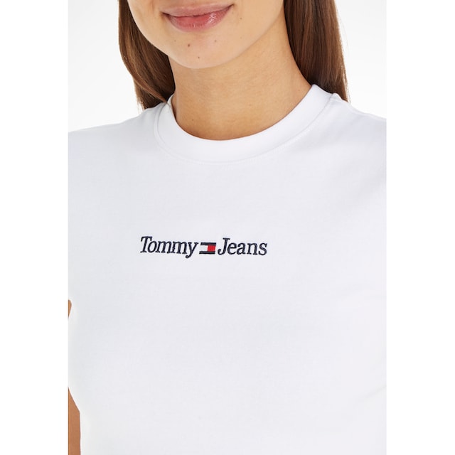 Stickereien Jeans mit Jeans »TJW Tommy SERIF LINEAR BAUR Kurzarmshirt SS«, | Tommy bestellen BABY dezenten