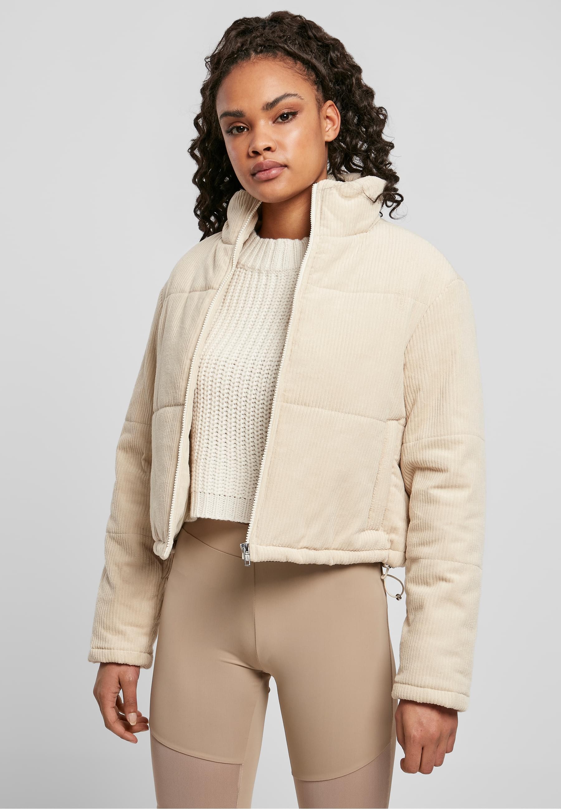 URBAN CLASSICS Winterjacke »Urban Classics Damen Ladies Corduroy Puffer Jacket«, (1 St.), ohne Kapuze