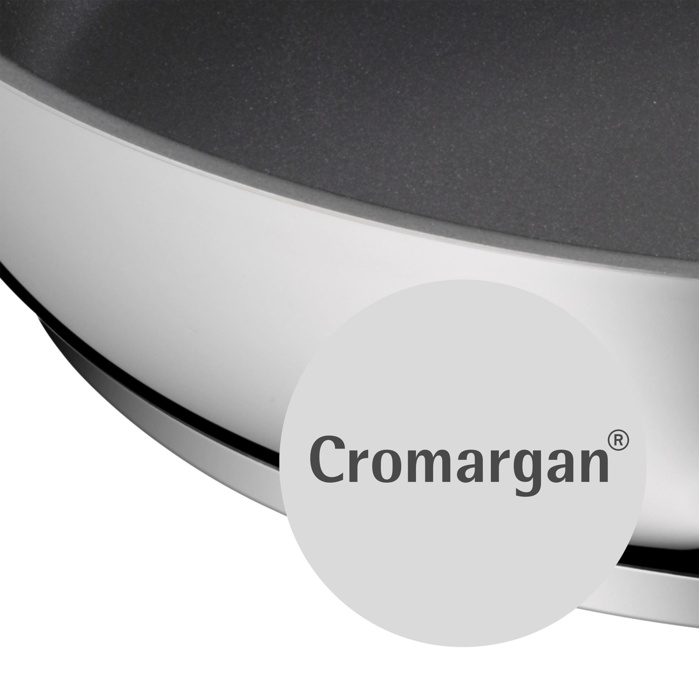 WMF Bratpfanne »CeraDur Profi«, Cromargan® Edelstahl Rostfrei 18/10, (1 tlg.), 28 cm, keramische Antihaftversiegelung, robuster mineralischer Aufbau