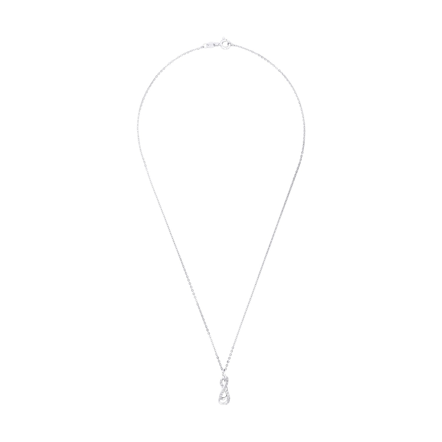 Amor Kette mit Anhänger »Infinity/Unendlichkeitsschleife« mit Zirkonia (synth.)