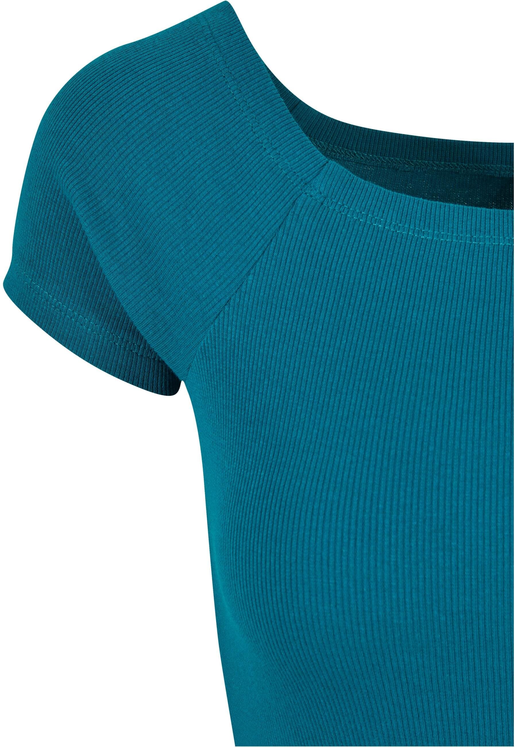 URBAN CLASSICS Shirtkleid »Urban Classics Damen Ladies Off Shoulder Rib Dress«, (1 tlg.)