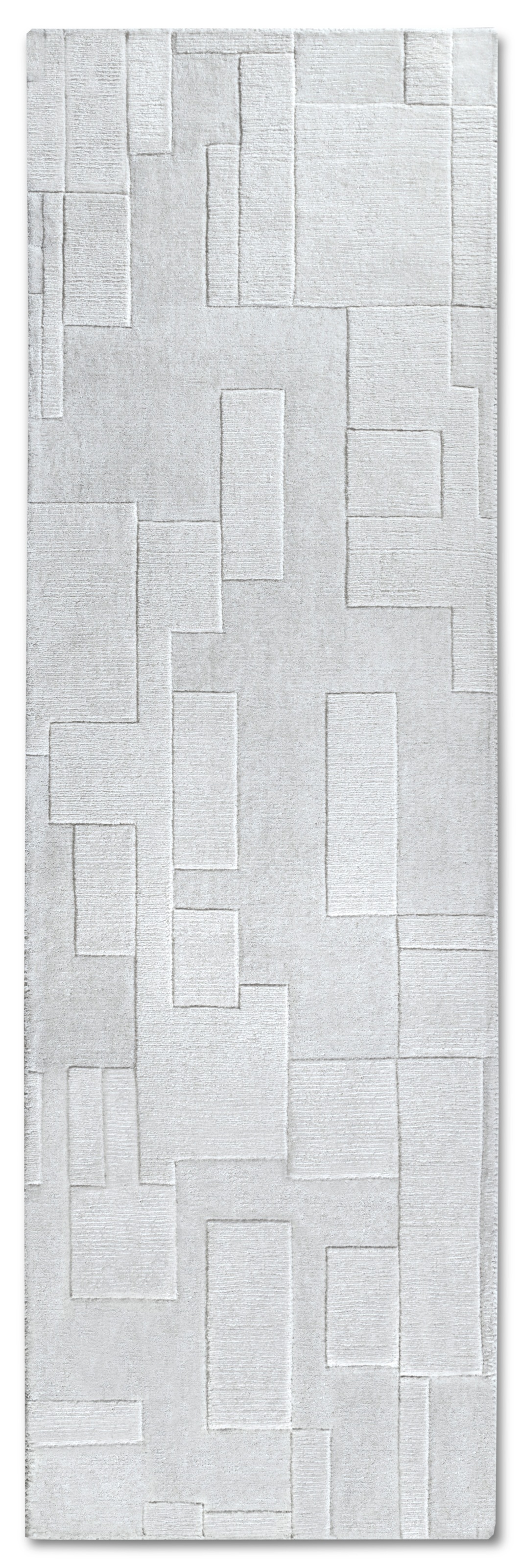 Villeroy & Boch Wollteppich »Wilhelmine«, rechteckig, 10 mm Höhe, Läufer, handgewebt, Wolle, Natur, Wohnzimmer, Geometrie, Boho