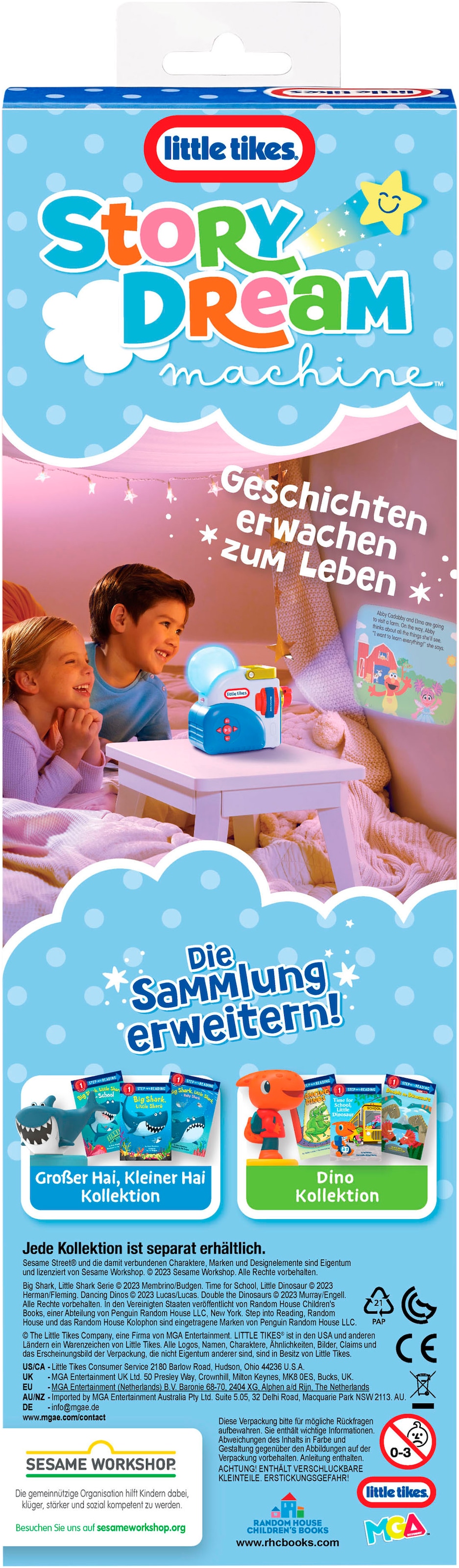 Little Tikes® Hörspielkassette »Story Dream Machine, Sesamstraße, Elmo & Freunde Kollektion« passend für Story Dream Machine