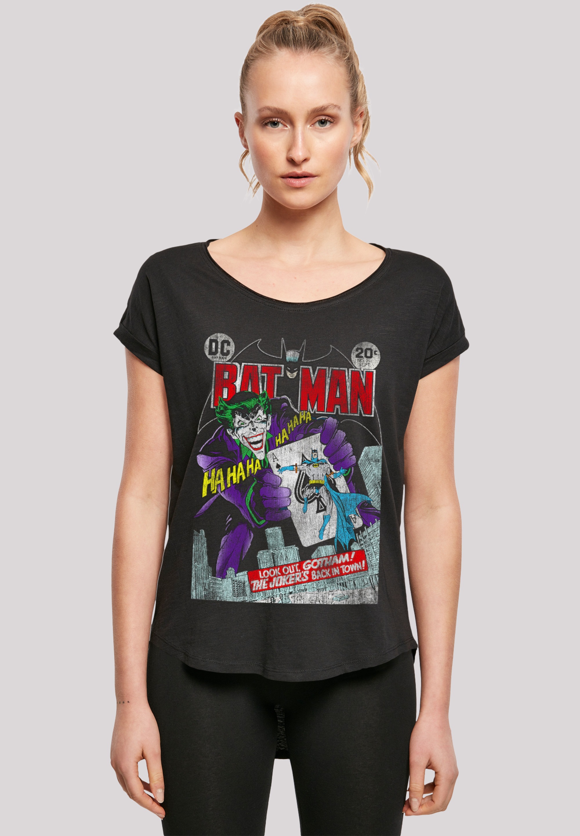 F4NT4STIC T-Shirt »DC Comics Batman Joker Playing Card Cover«, Print