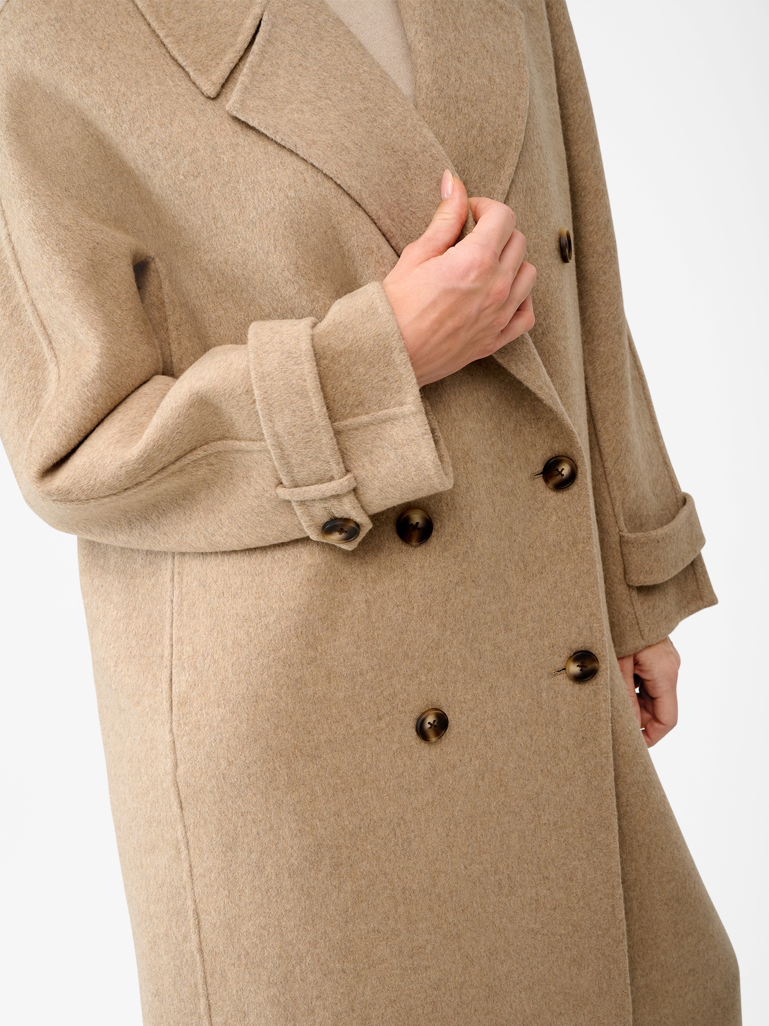 RICANO Wollmantel »Wollmantel Mirella« Handgefertigt, aus feinster Double-Face Wool