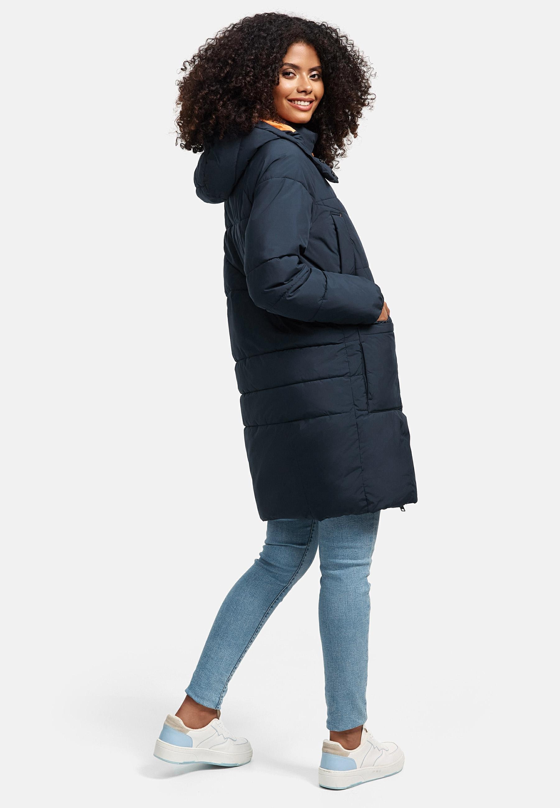 Navahoo Steppmantel »Bliblablubb 14«, Warmer gesteppter Damen Mantel