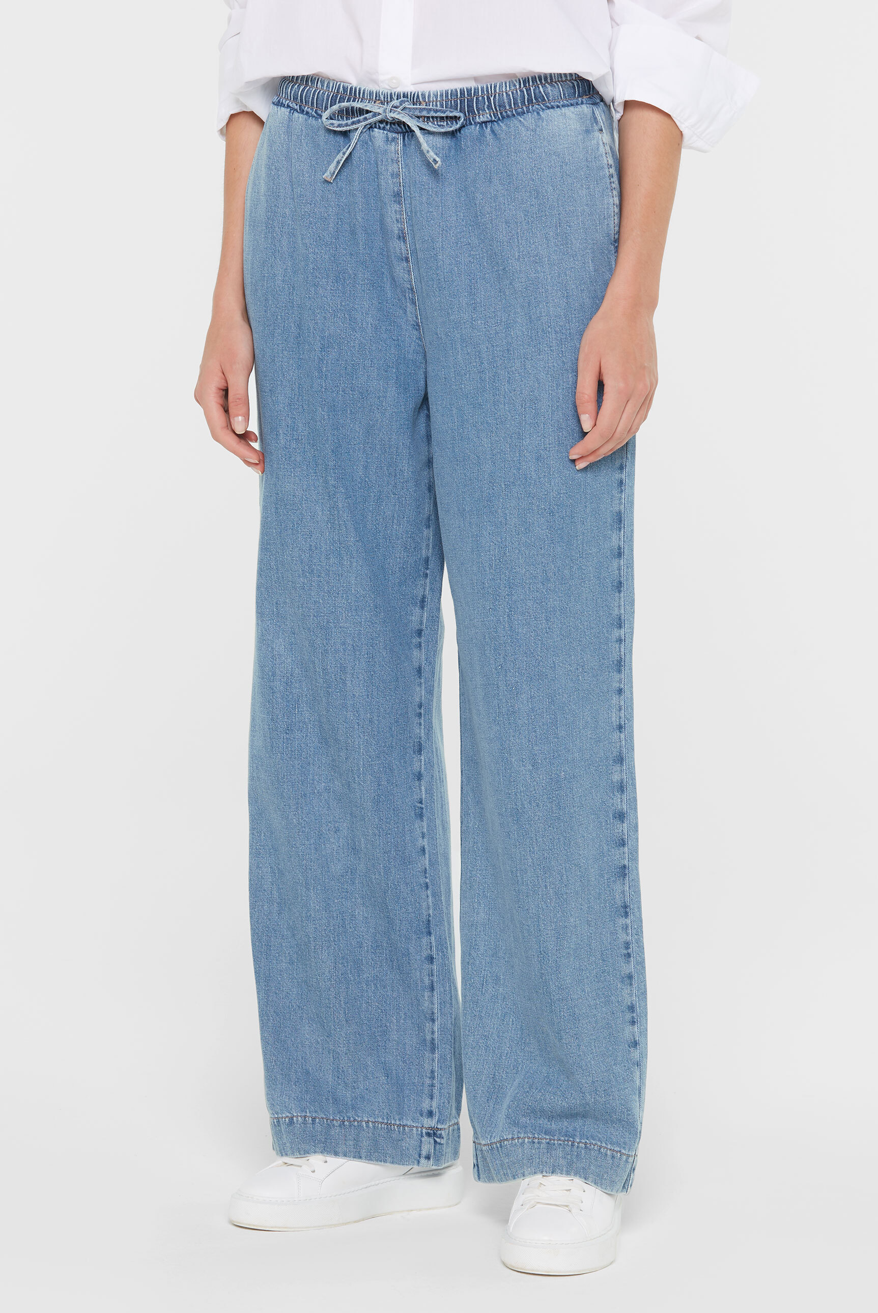 SENSES.THE LABEL Loose-fit-Jeans mit Elastikbund