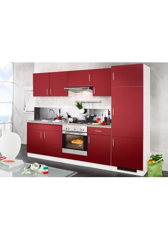 wiho Küchen Küchenzeile »Valencia«, mit E-Geräten, Breite 270 cm kaufen