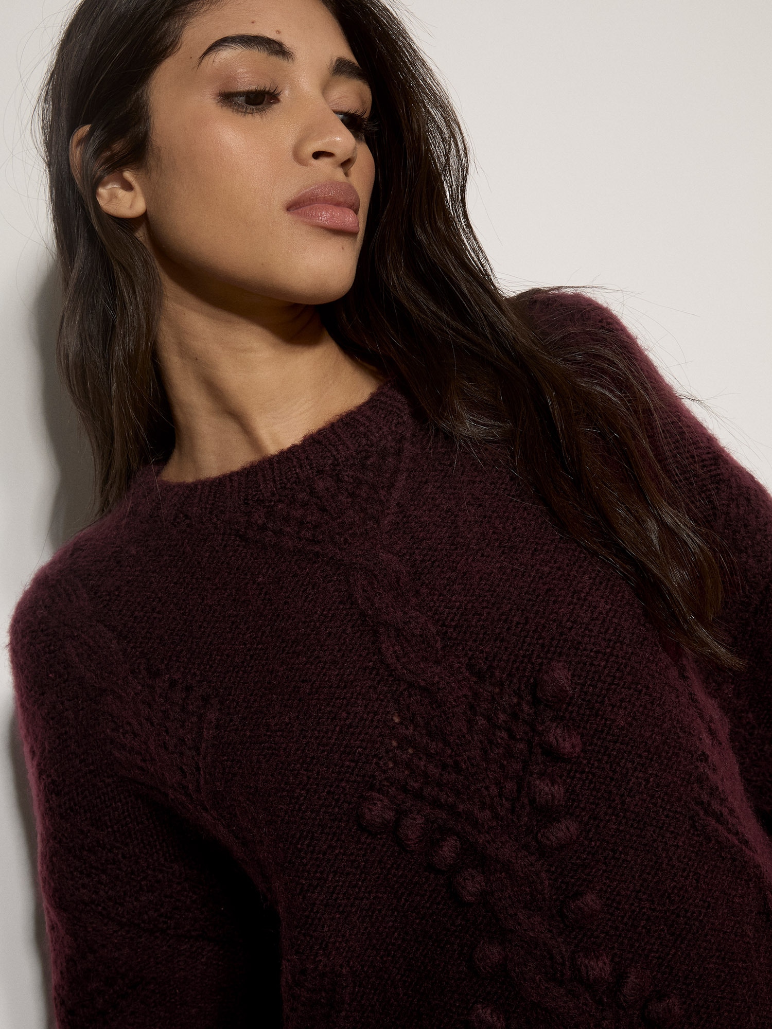 Apricot Strickpullover »Zopfpullover mit Noppen« mit Zopfmuster