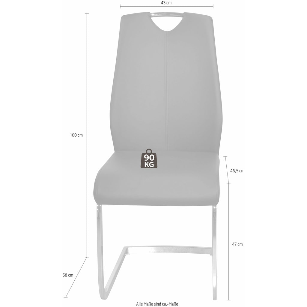 INOSIGN Freischwinger, (Set), 2 St., Kunstleder