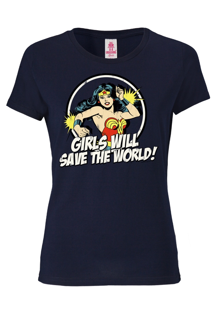 LOGOSHIRT T-Shirt »Wonder Woman«, mit tollem Statement-Print
