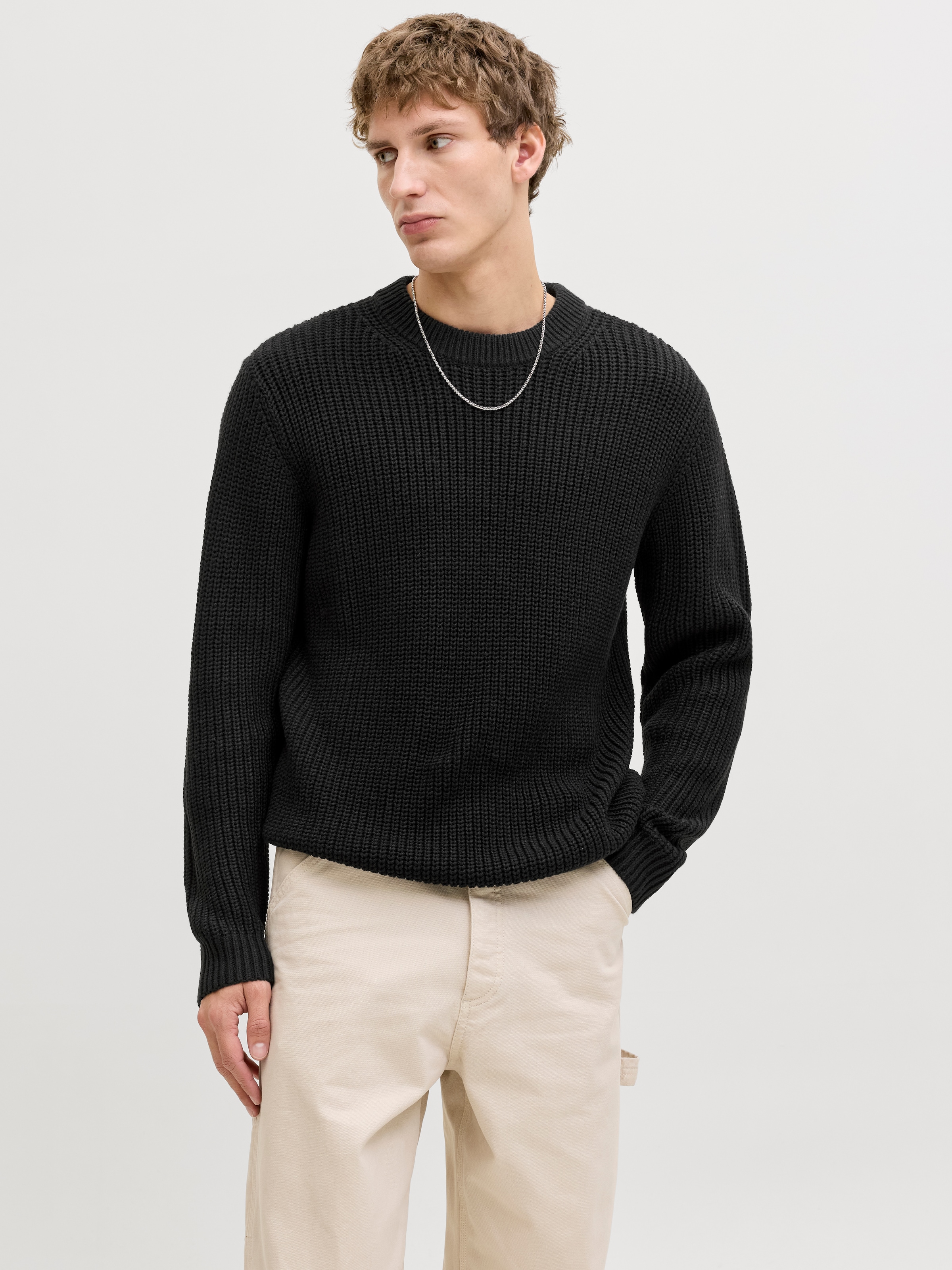 Jack & Jones Strickpullover "JORBLEECKER KNIT CREW NECK BF" günstig online kaufen