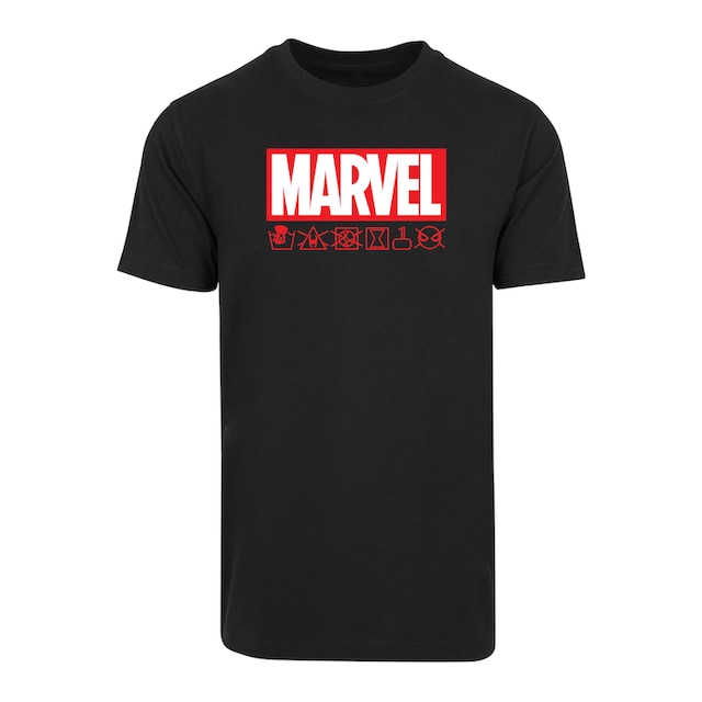F4NT4STIC T-Shirt »Marvel Logo Waschsymbole«, Print ▷ kaufen | BAUR