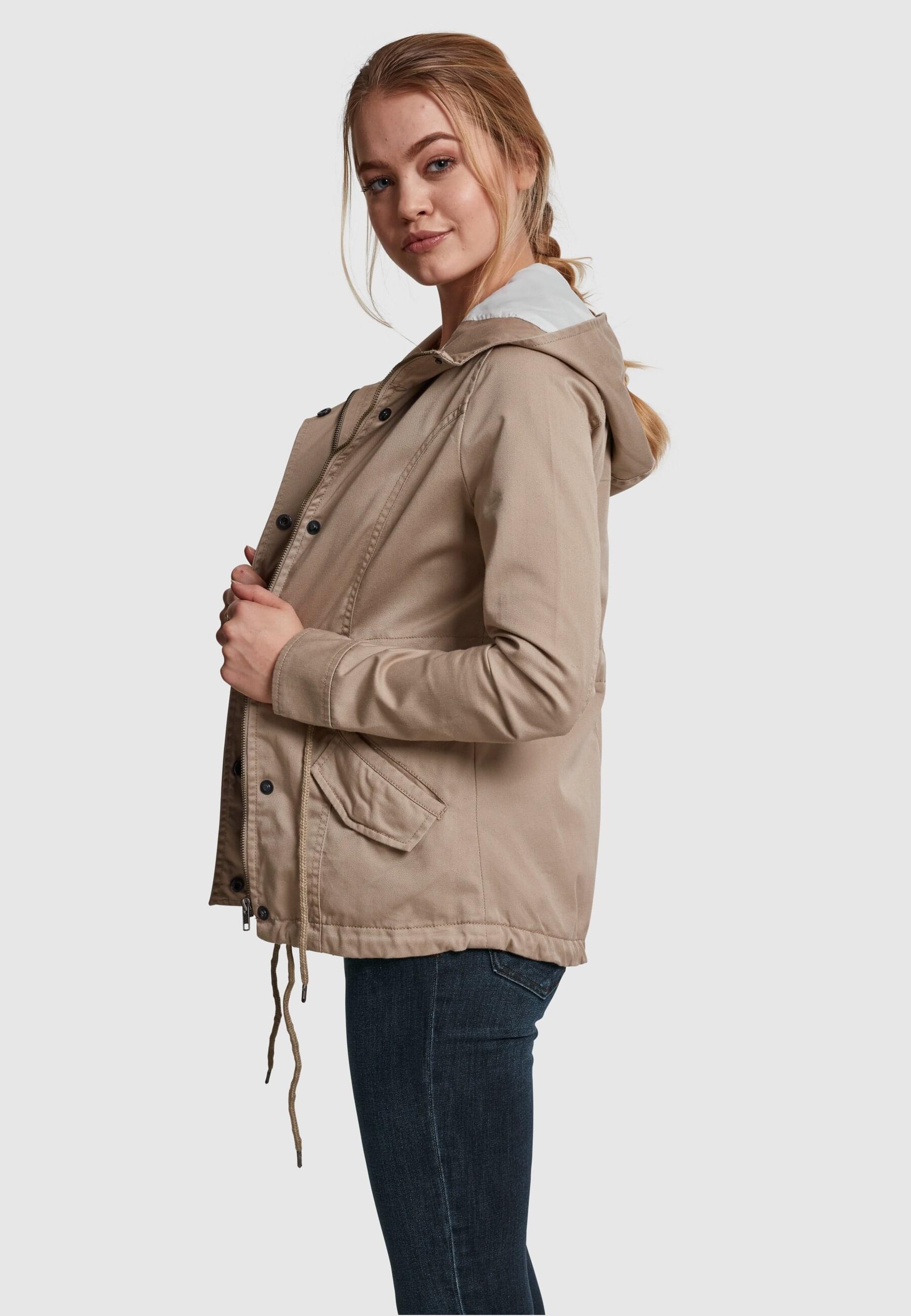 URBAN CLASSICS Winterjacke »Urban Classics Damen Ladies Basic Cotton Parka«, (1 St.), mit Kapuze