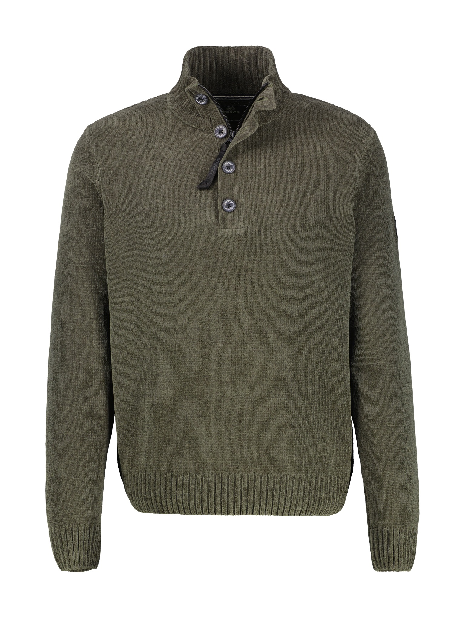 Thumbnail - LERROS Strickpullover, Chenille-Pullover mit Troyer