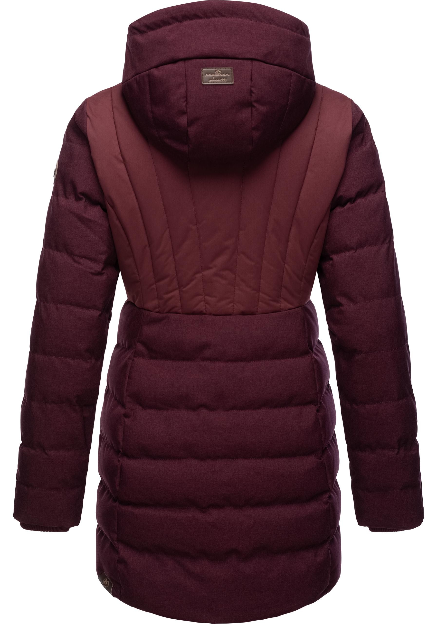 Ragwear Winterjacke »Ashanta Block«, mit Kapuze, stylischer, gesteppter Winterparka mit gefütterter Kapuze