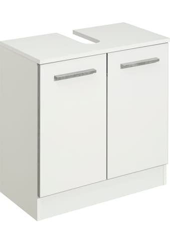 Waschbeckenunterschrank »Quickset 953 Unterbeckenschrank, 60 cm breit, 2 Türen, Weiß...