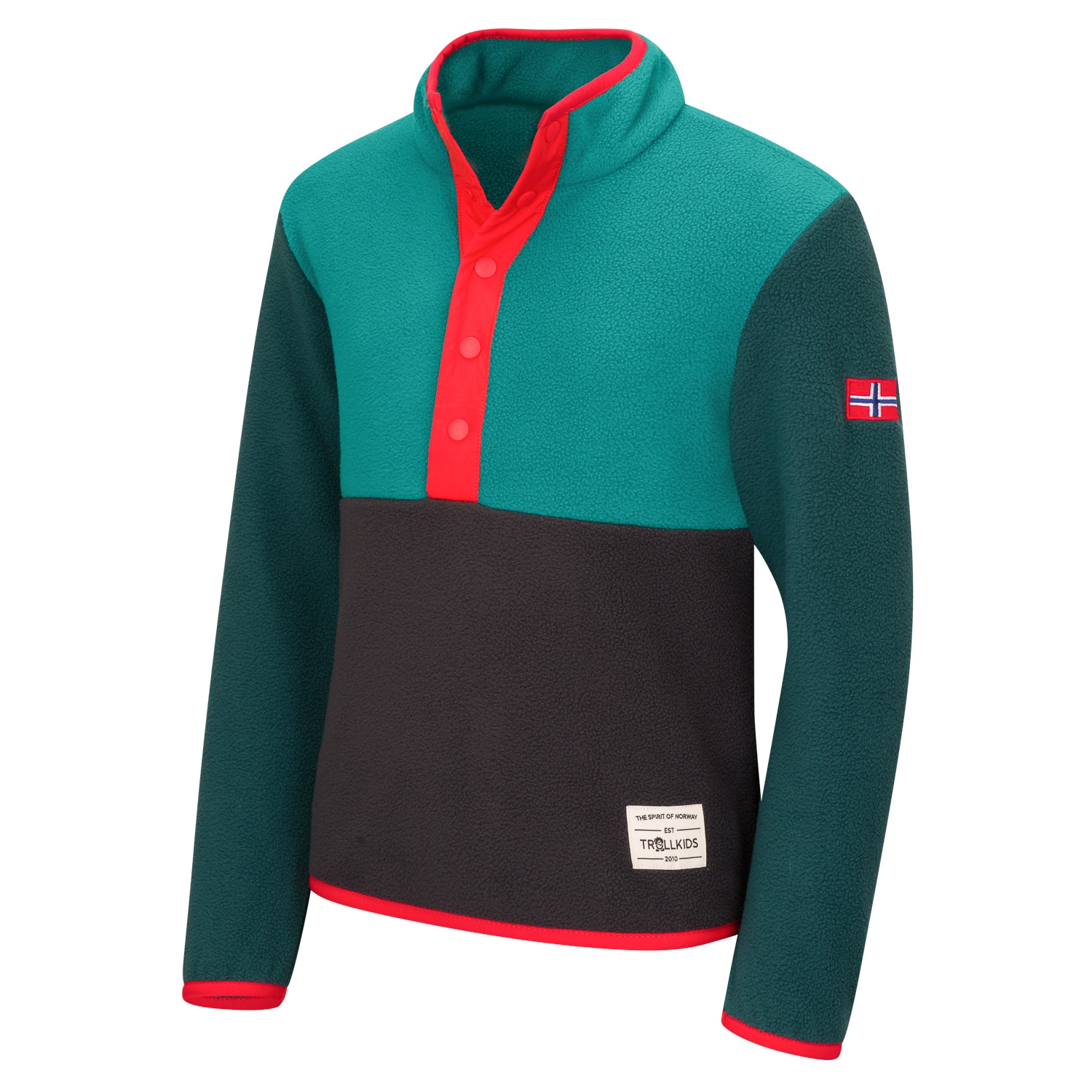 TROLLKIDS Fleecepullover »KIDS FLEKKEFJORD HALF ZIP«, für Kinder, sportlicher Stil
