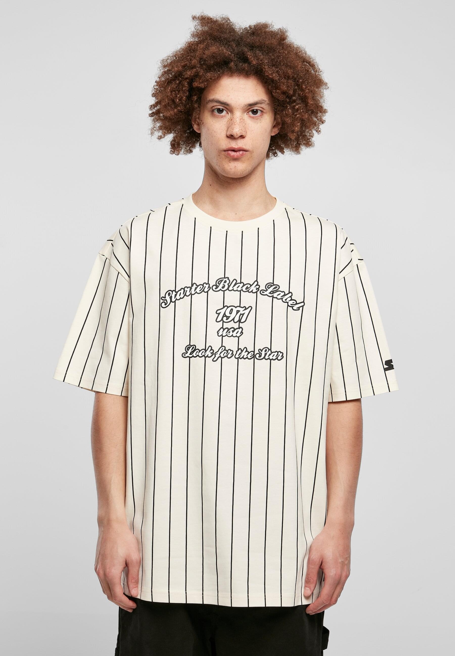 Starter Black Label T-Shirt »Starter Black Label Herren Starter Pinestripe 1971 Tee«, (1 tlg.)