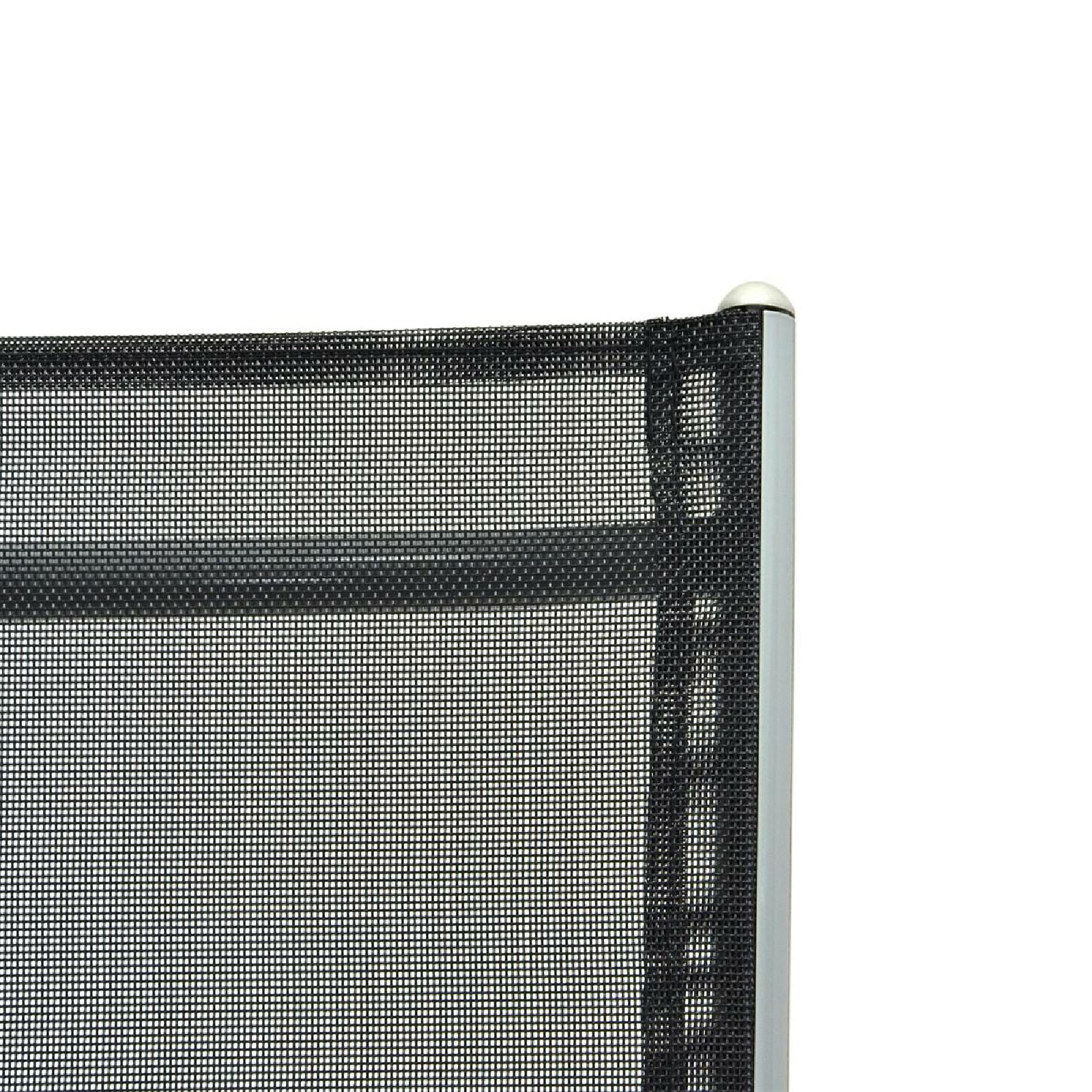 VCM Gartenstuhl »Aluminium Klappstuhl Textilbezug zweier Set schwarz«