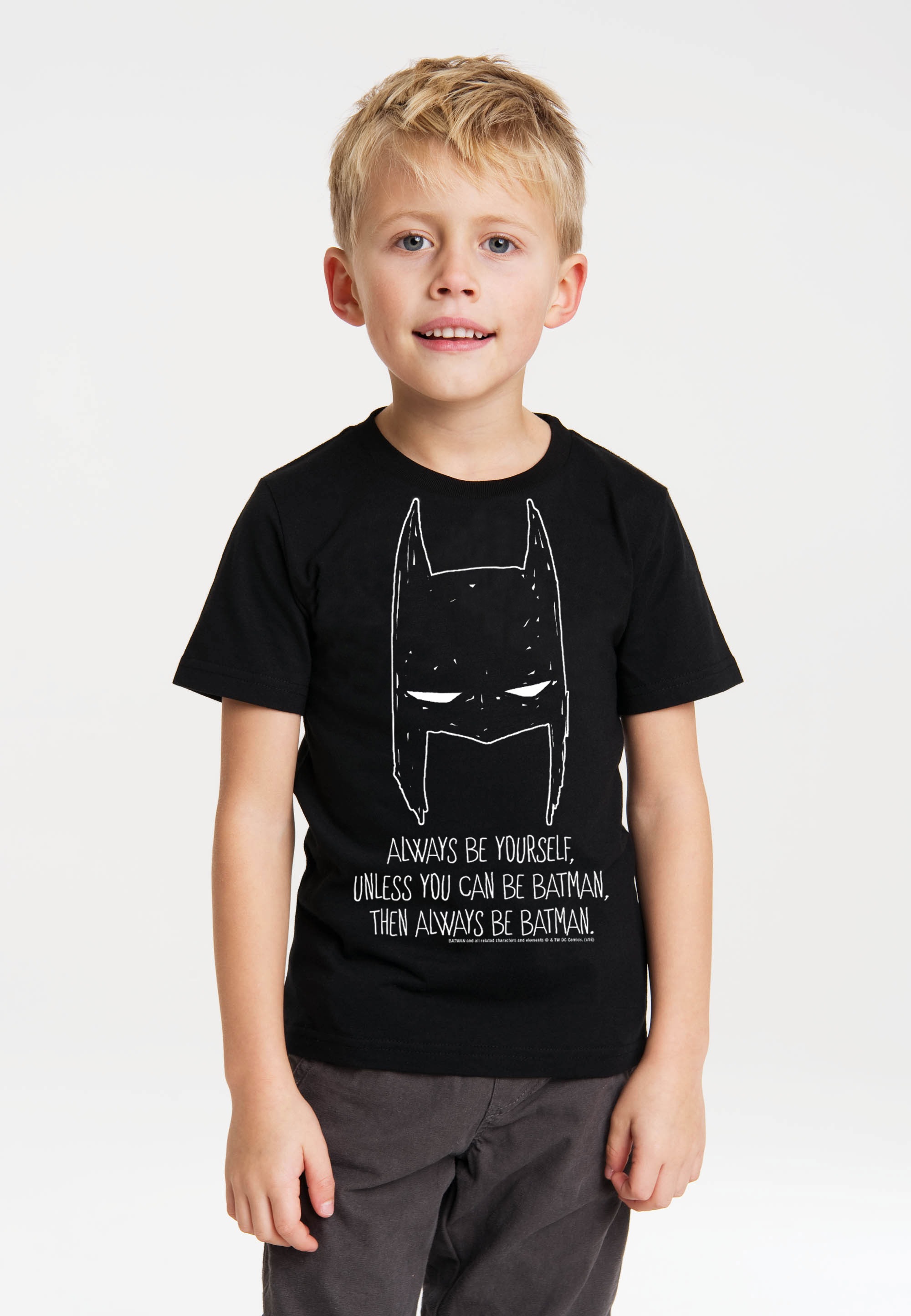 LOGOSHIRT T-Shirt »DC Comics lizenziertem Batman, | für BAUR Print mit - Always ▷ Yourself«, Be