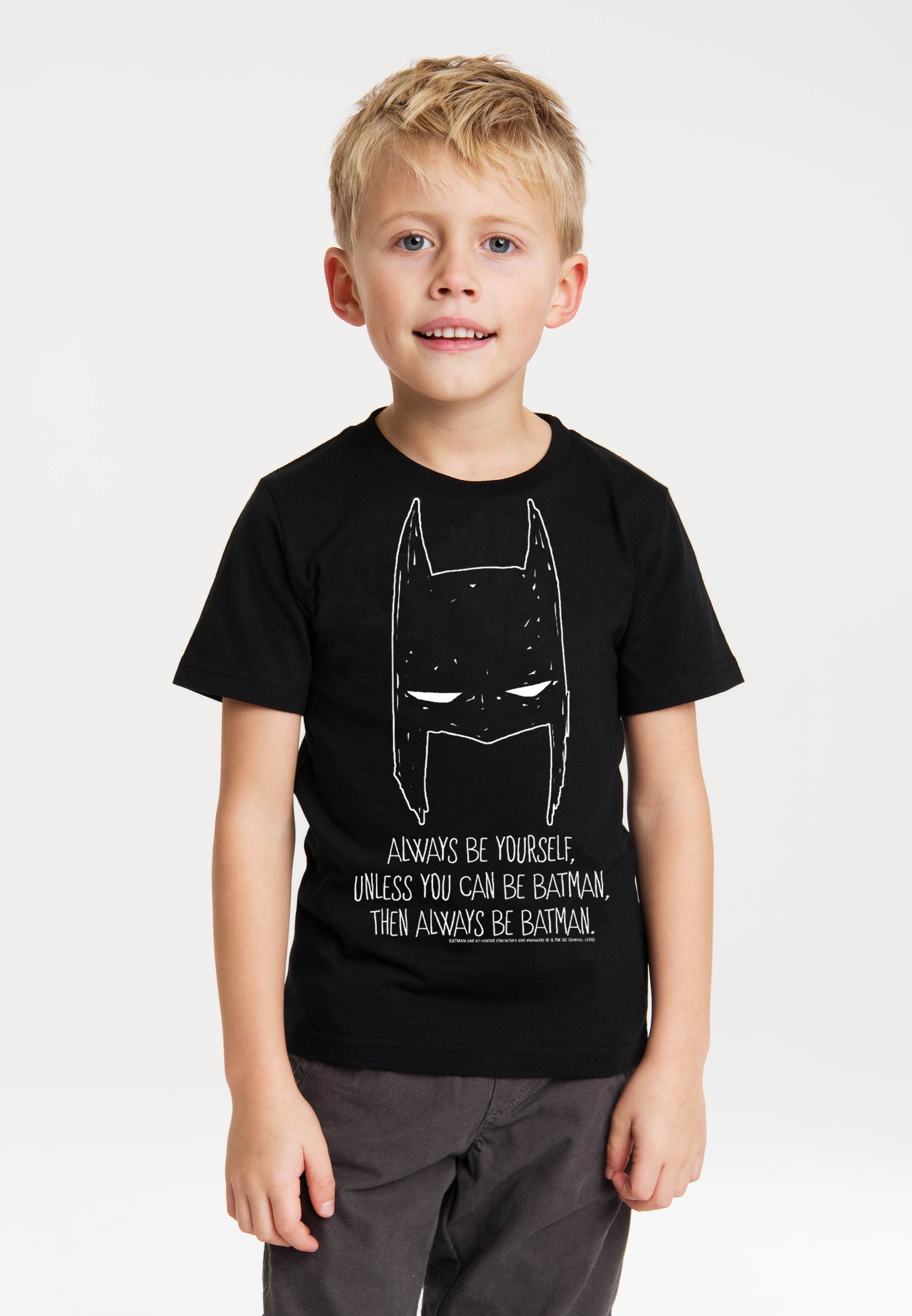 | Be Batman, Comics für lizenziertem LOGOSHIRT BAUR Print T-Shirt Always ▷ mit - Yourself«, »DC