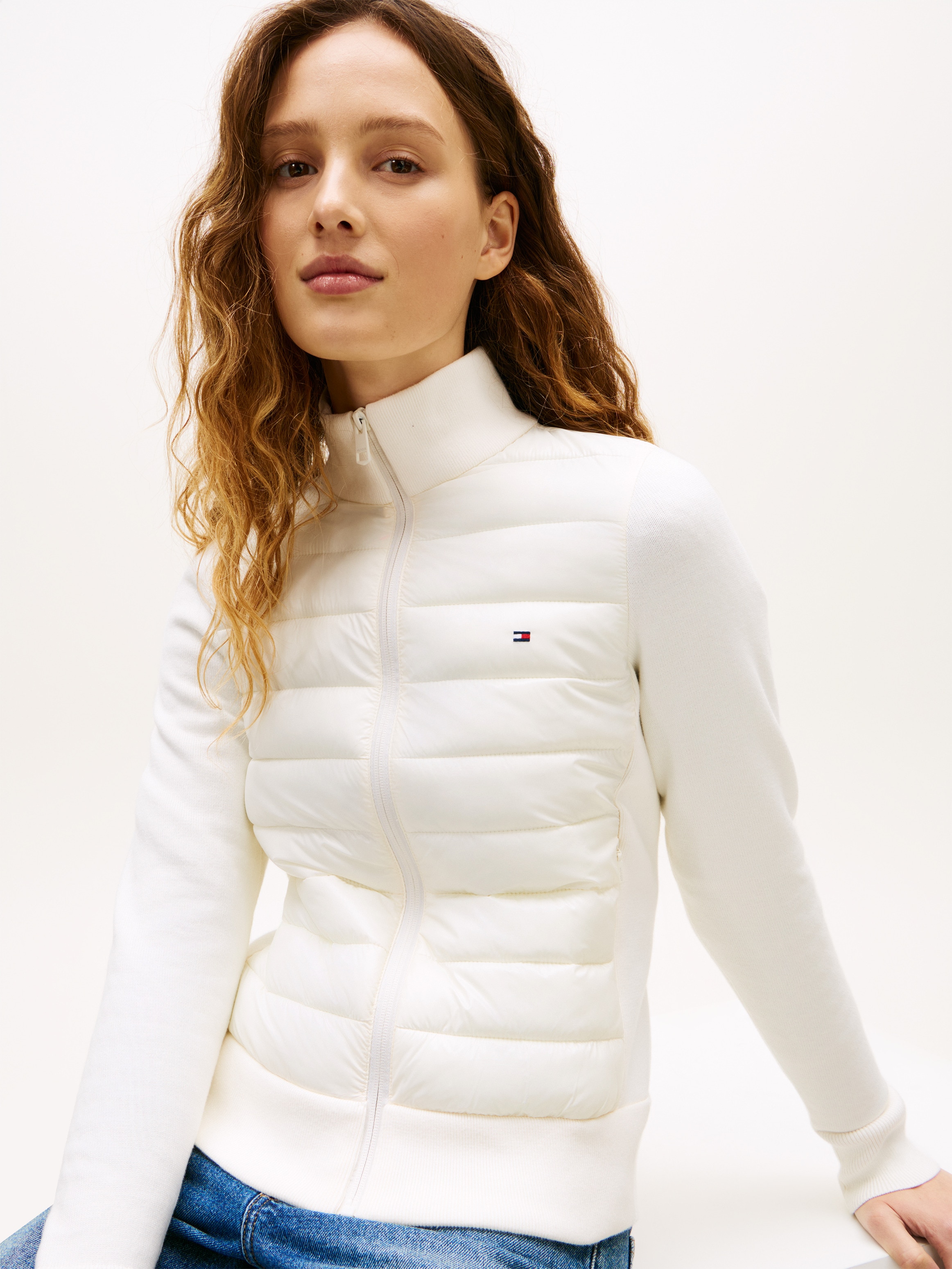 Tommy Hilfiger Steppjacke »LW KNIT MIX PADDED JACKET«